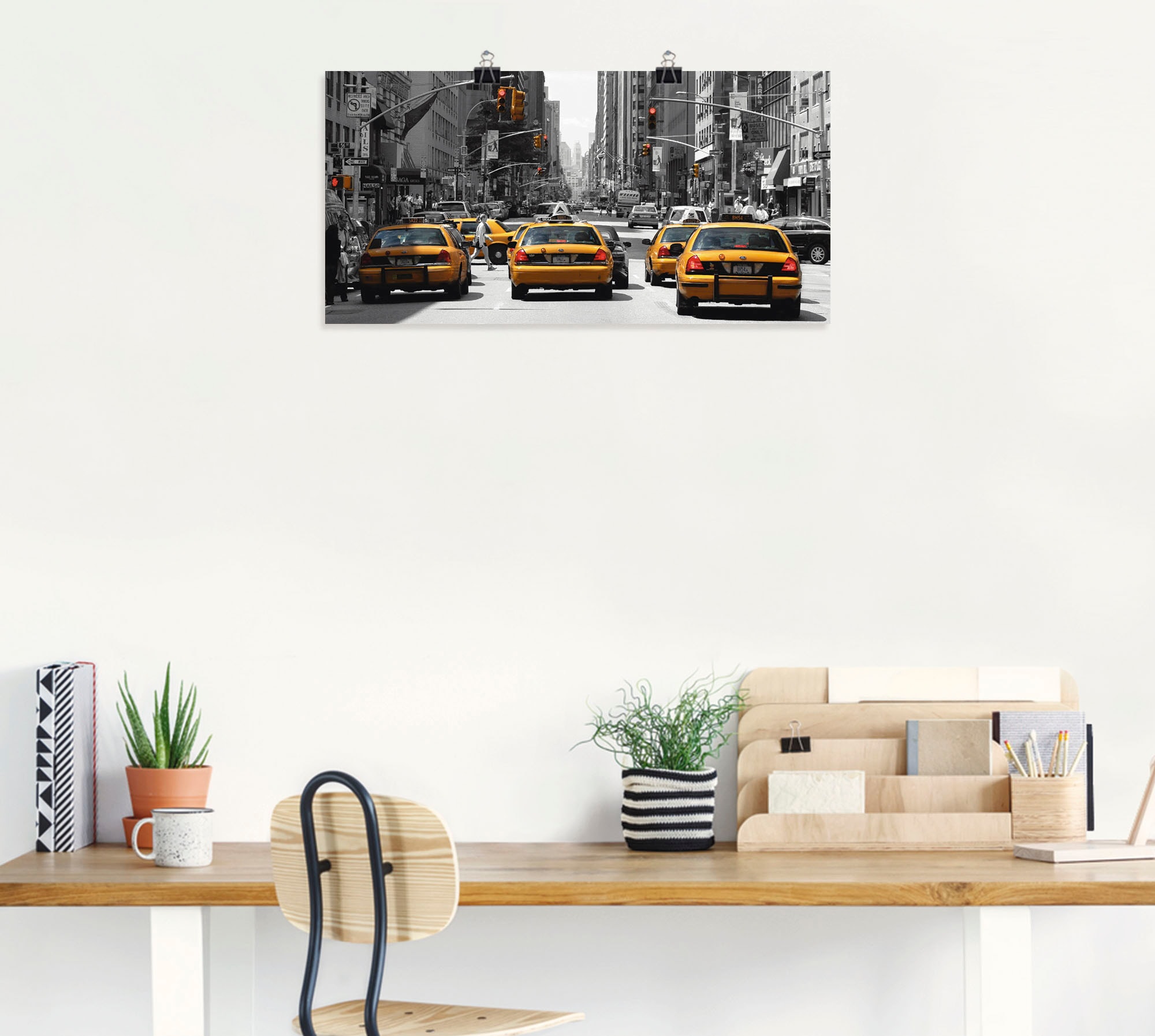 Artland Wandbild »Taxis in New York«, Amerika, (1 St.), als Leinwandbild, Wandaufkleber oder Poster in versch. Größen