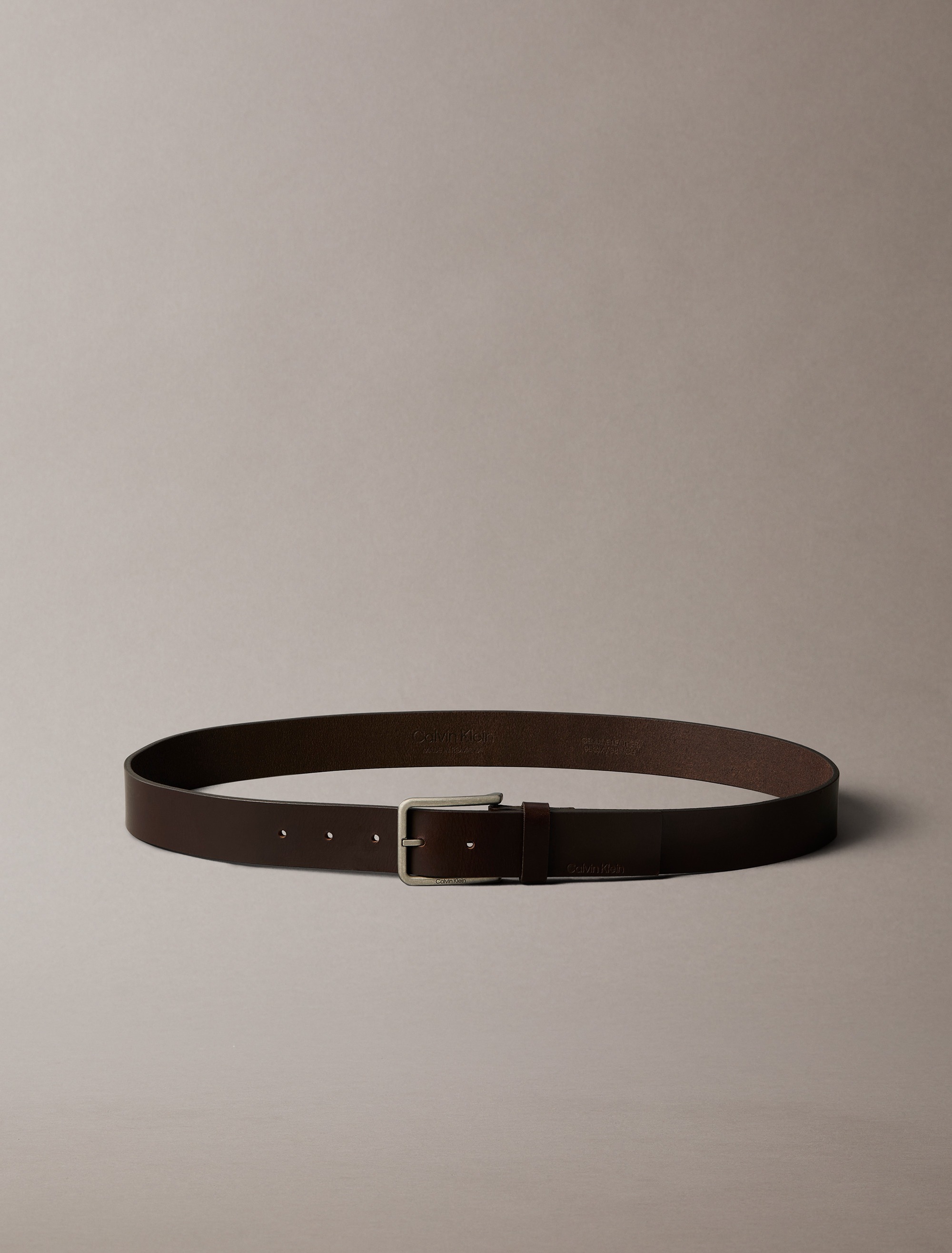 Calvin Klein Ledergürtel »WARMTH BUCKLE« Größenverstellbar