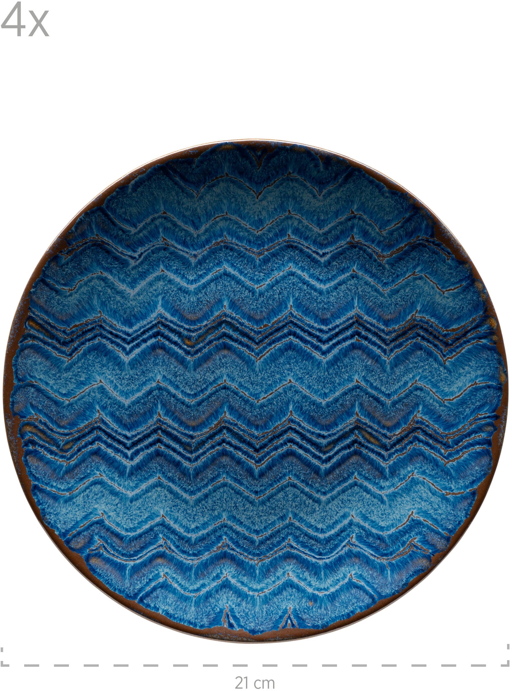 MÄSER Tafelservice »AQUAMARINE, Geschirr-Set, Steinzeug«