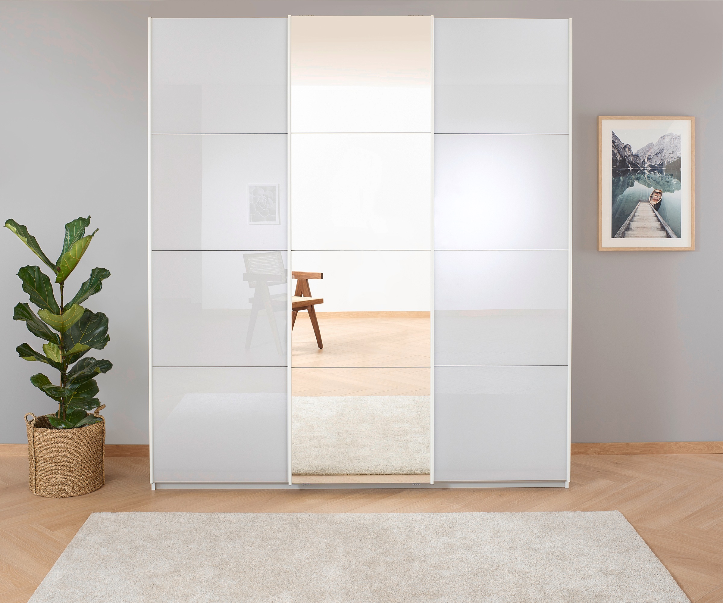 rauch Schwebetürenschrank »Kleiderschrank Schrank Garderobe KOLUNA mit Glas günstig online kaufen