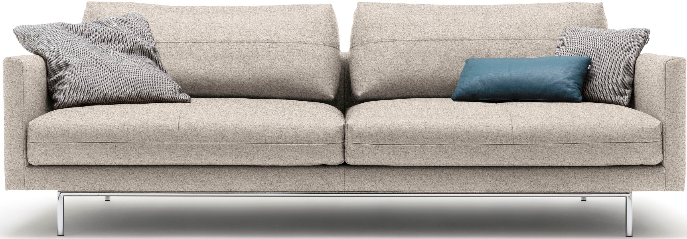Creation BY ROLF BENZ 3,5-Sitzer »CR.414, Designsofa, edles Sofa, Loungesofa, Ledersofa, klares Design«, aus Leder oder Chenille, erstklassiger Sitzkomfort, legere Polsterung
