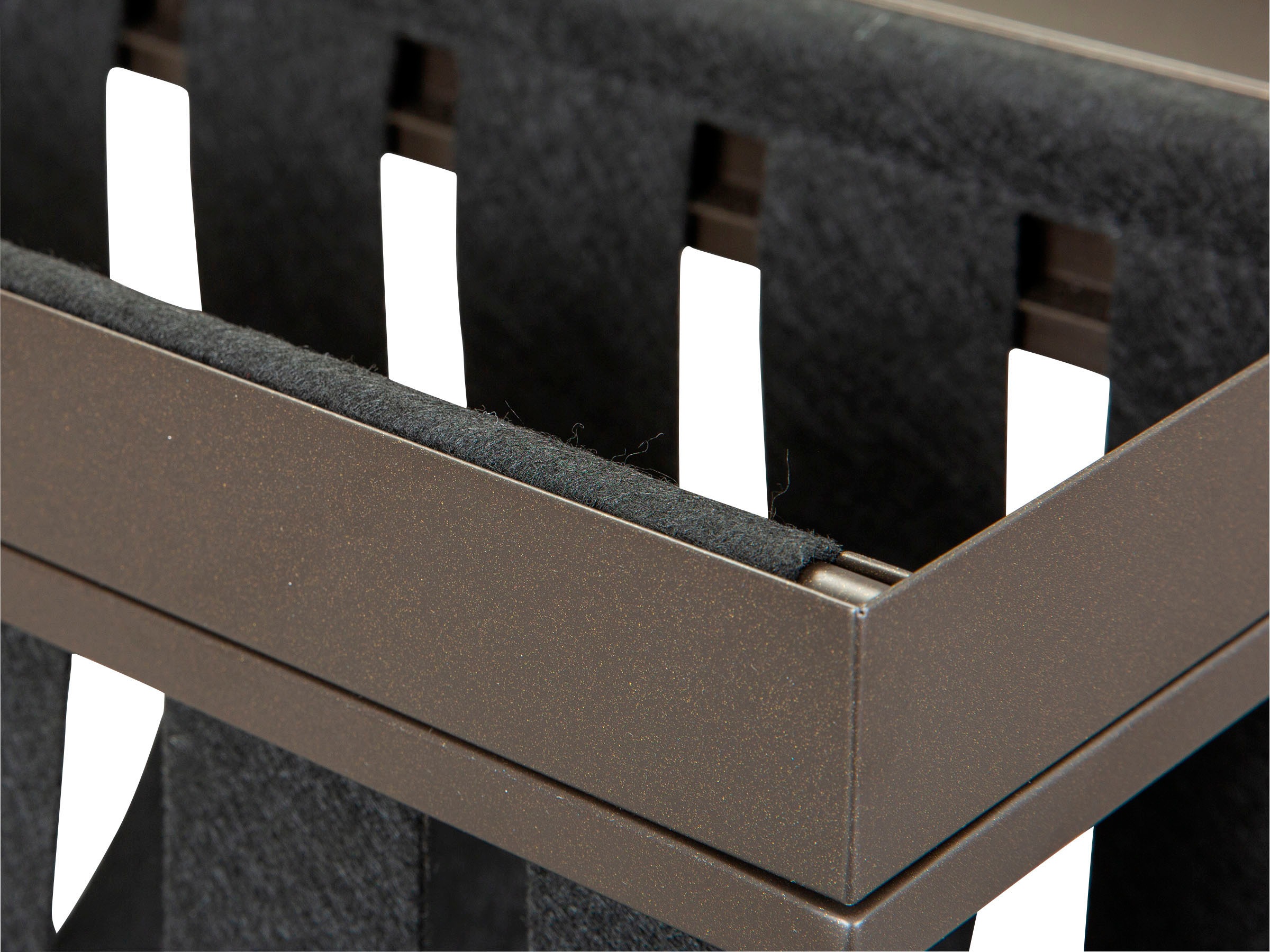 Inter Link Beistelltisch »Club NY« mit praktischem Ablagefach aus Filz