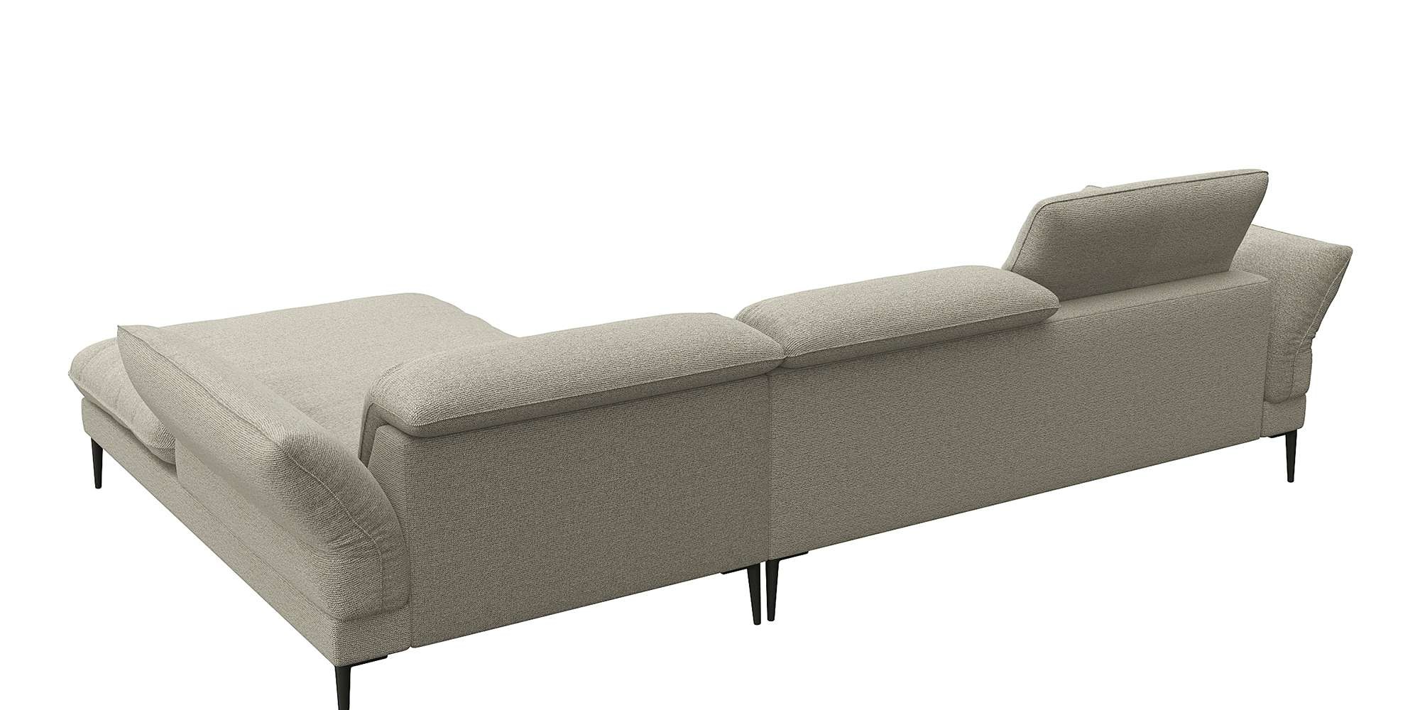 FLEXLUX Ecksofa »Salino, Funktionssofa mit Recamiere, Relaxsofa, Ecksofa« Sofa mit Arm- und Kopfteil-Verstellungen, Kaltschaum & Stahl-Wellen