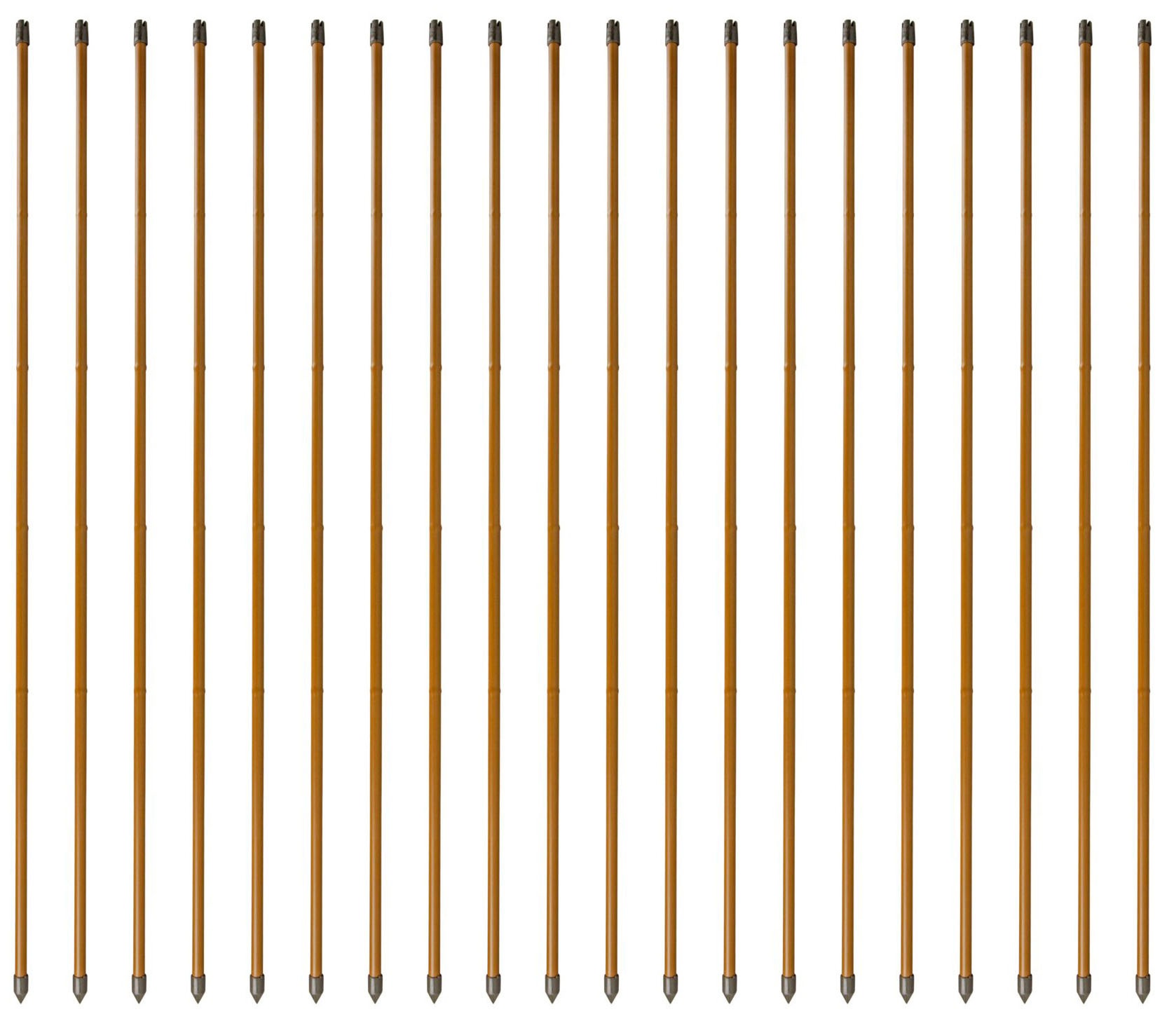 Windhager Rankhilfe, (Set, 20 St.), Stahlpflanzstäbe in Bambusoptik, H: 90 cm