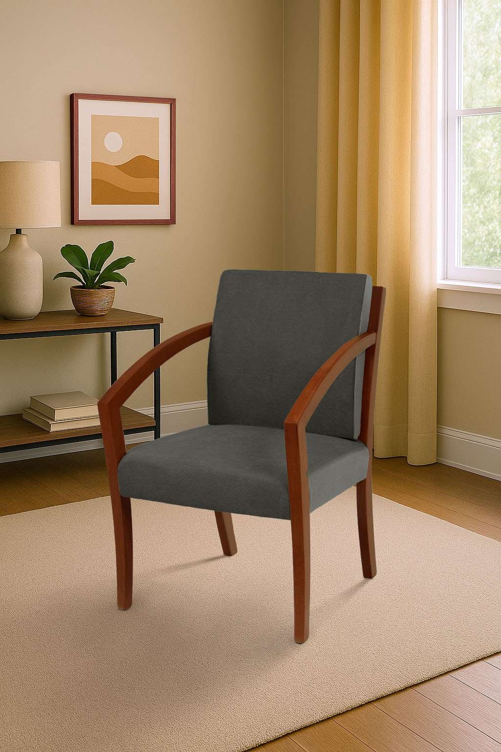 Home affaire Esszimmerstuhl »G98 George Armlehnstuhl, Sessel, in 3 Gestellfarben Made in Italy« () 1 Stk.Extra-confort, Fleckenabweisendes Gewebe, Massivholz