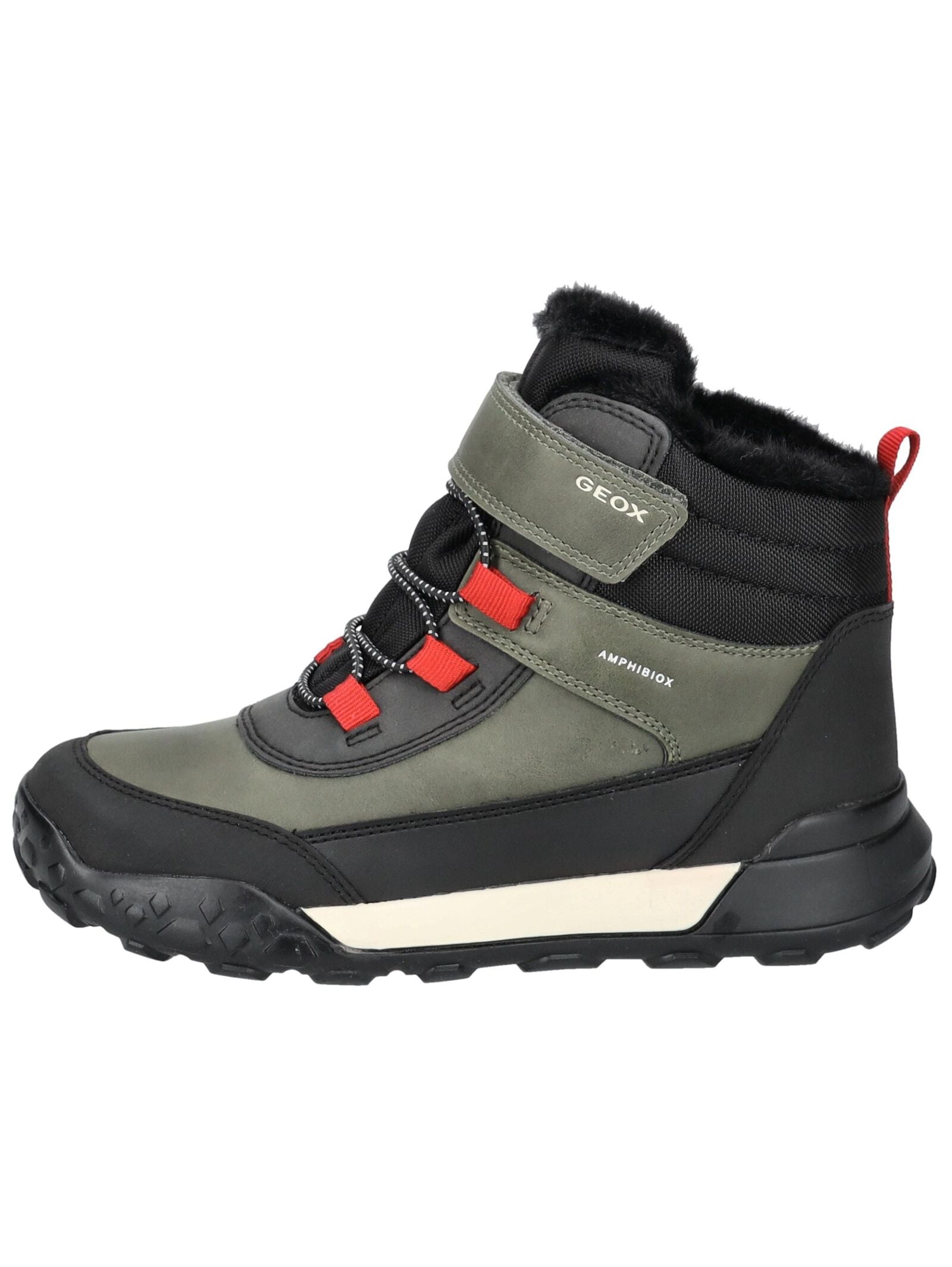 Geox Schnürstiefelette »Geox Stiefelette Lederimitat/Textil«