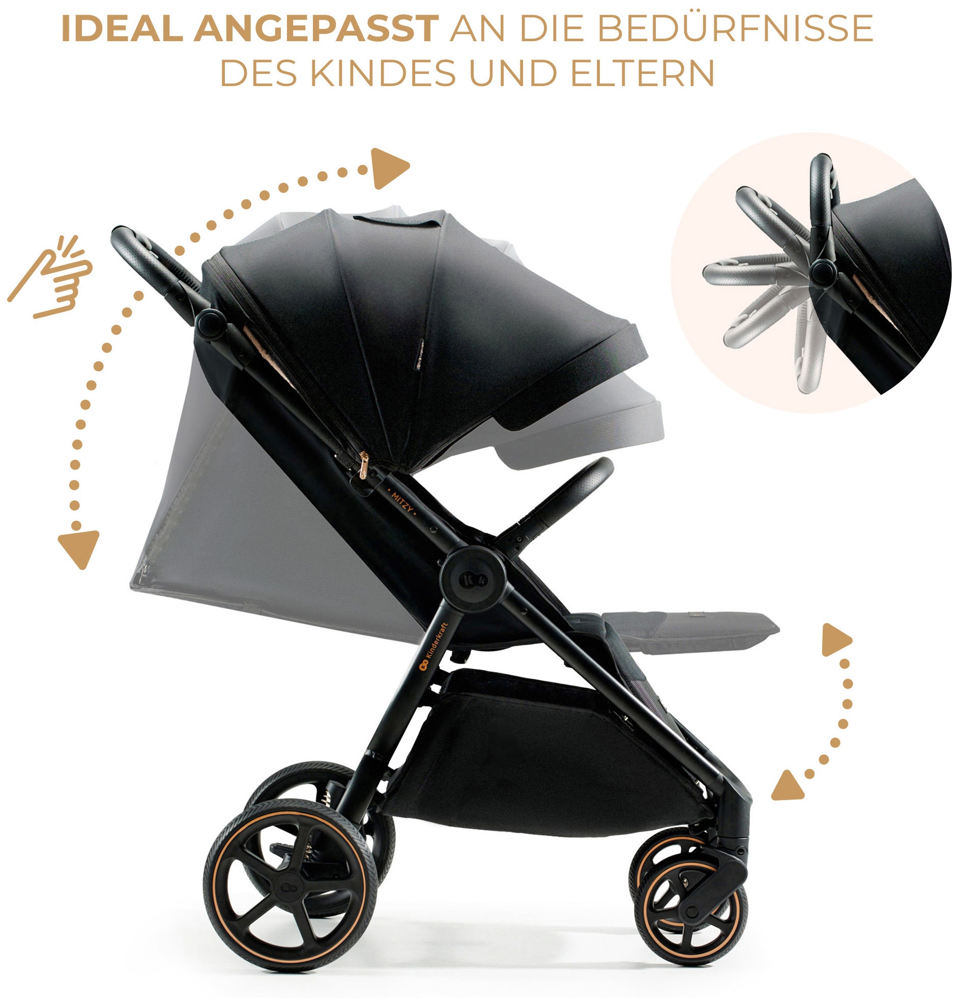 Kinderkraft Kinder-Buggy »MITZY« 27 kg