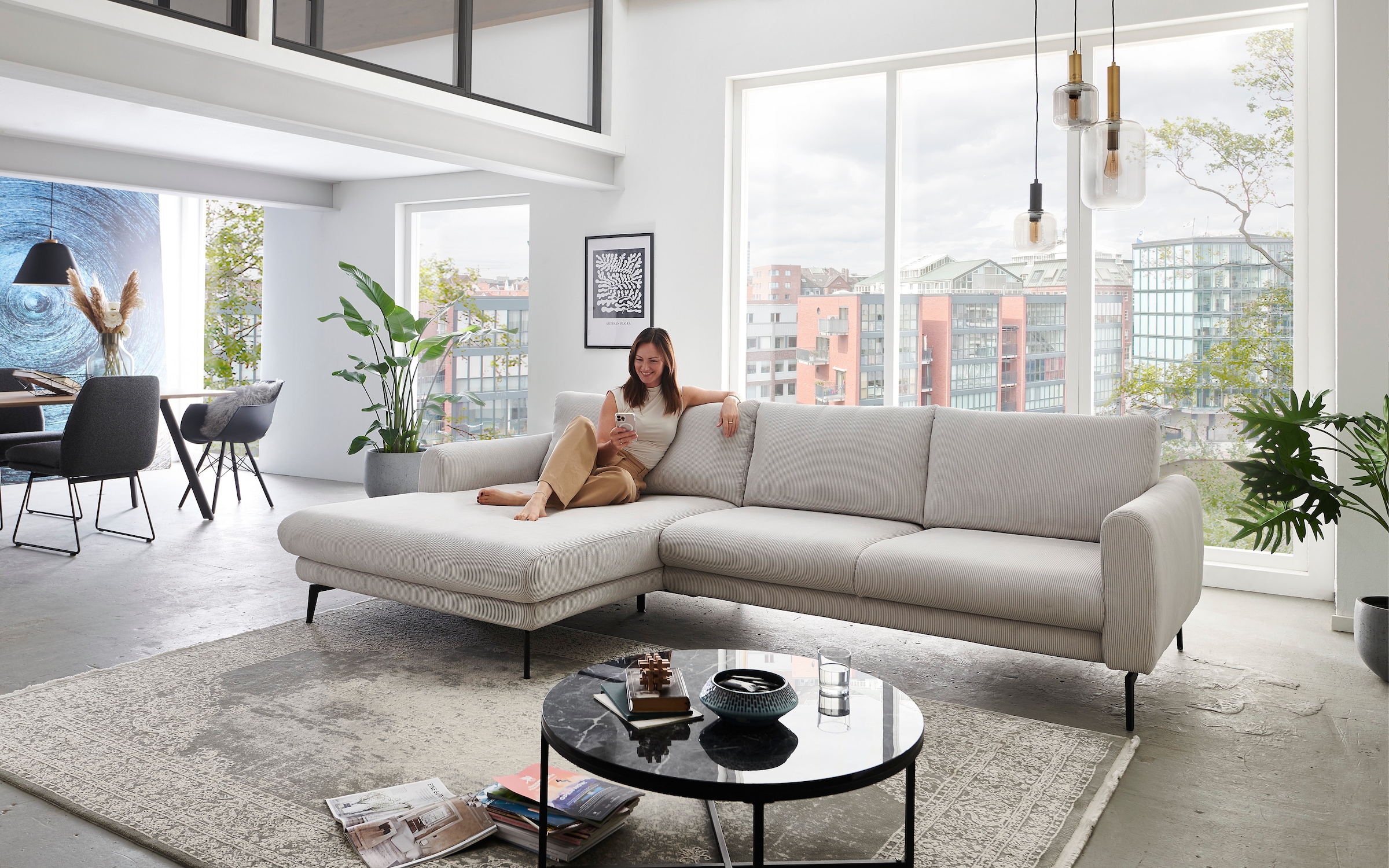 Die PlanBar Ecksofa »MP-IN23147 L-Form« Kaltschaumpolsterung, softer Sitz & günstig online kaufen