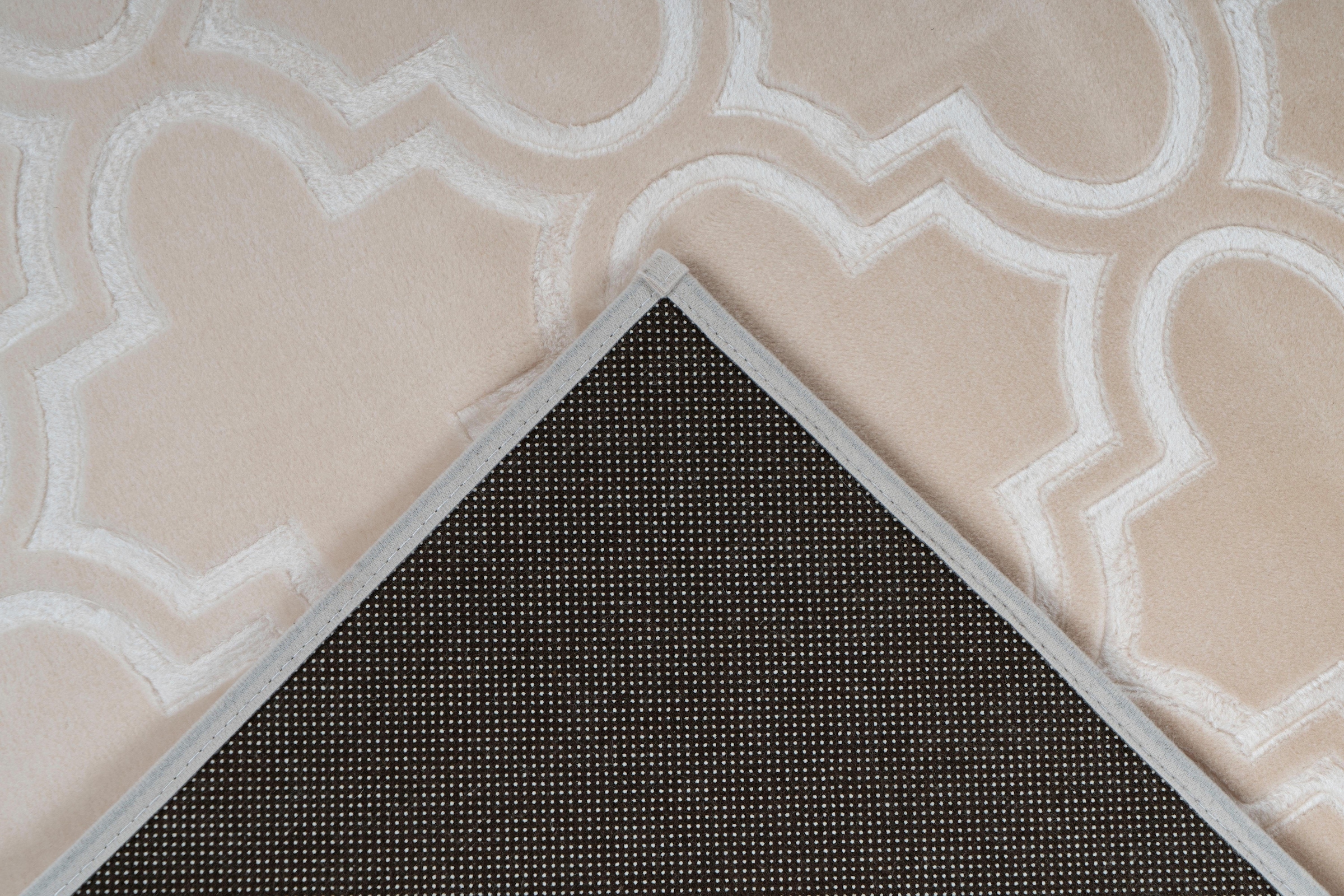 calo-deluxe Teppich »Latemar 200«, rechteckig, 7 mm Höhe, Hoch- Tief Struktur, Wohnzimmer