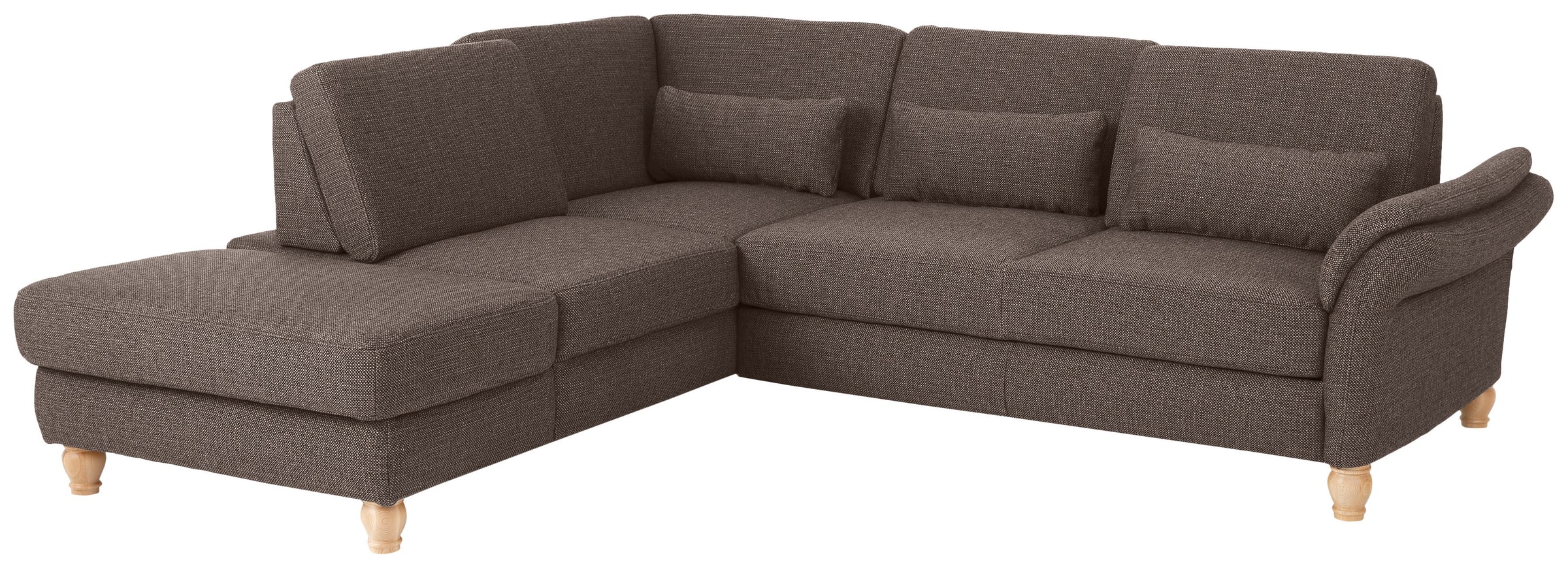 Home affaire Ecksofa »Palace L-Form«, incl. Sitztiefenverstellung, wahlweise mit Bettfunktion und Stauraum