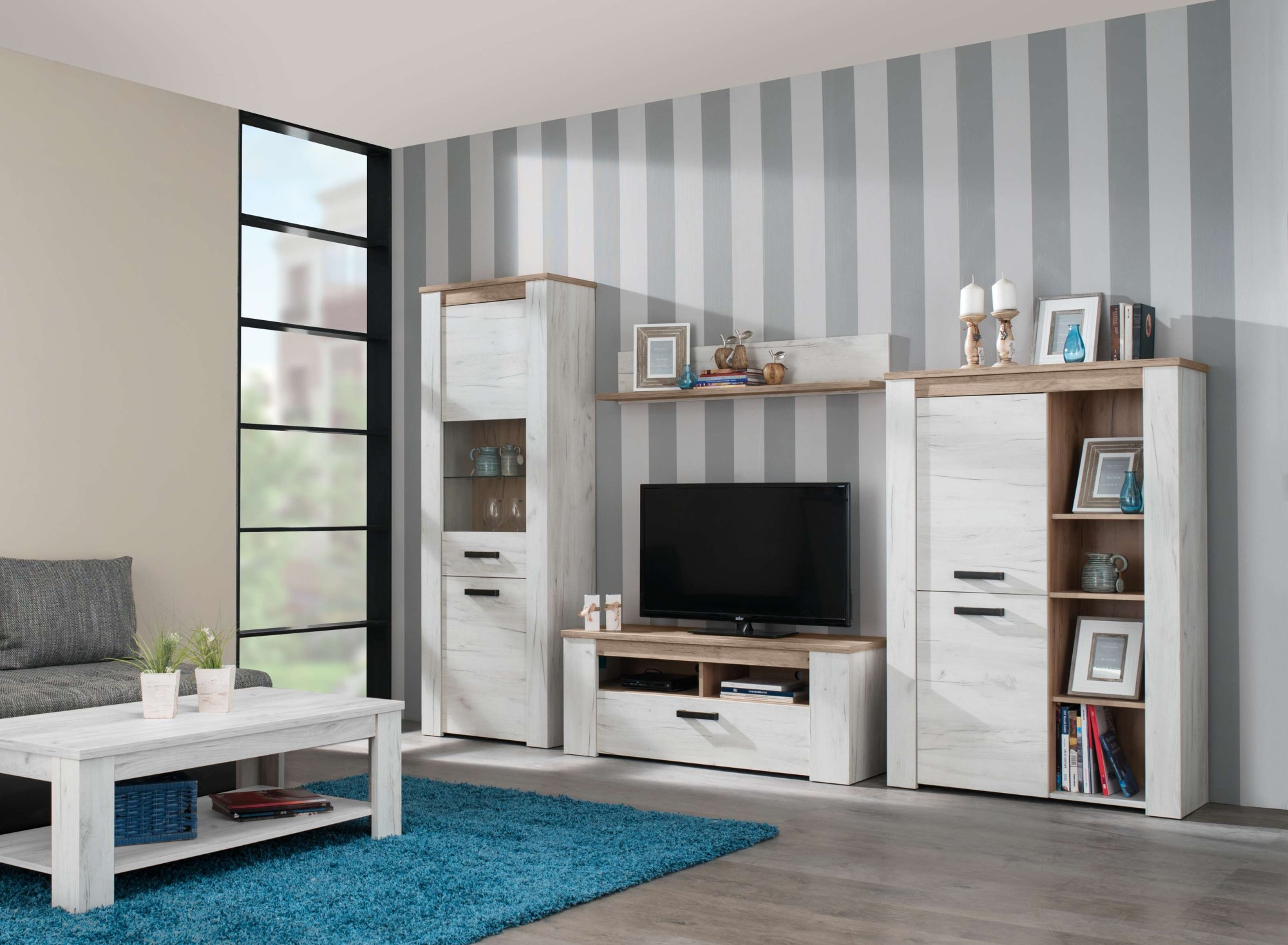 Home affaire Lowboard »Kent TV-Sideoard 120 cm, mit zwei geschlossenen Fächern«, TV-Kommode mit viel Platz, für moderne Fernseher in jedem Wohnzimmer