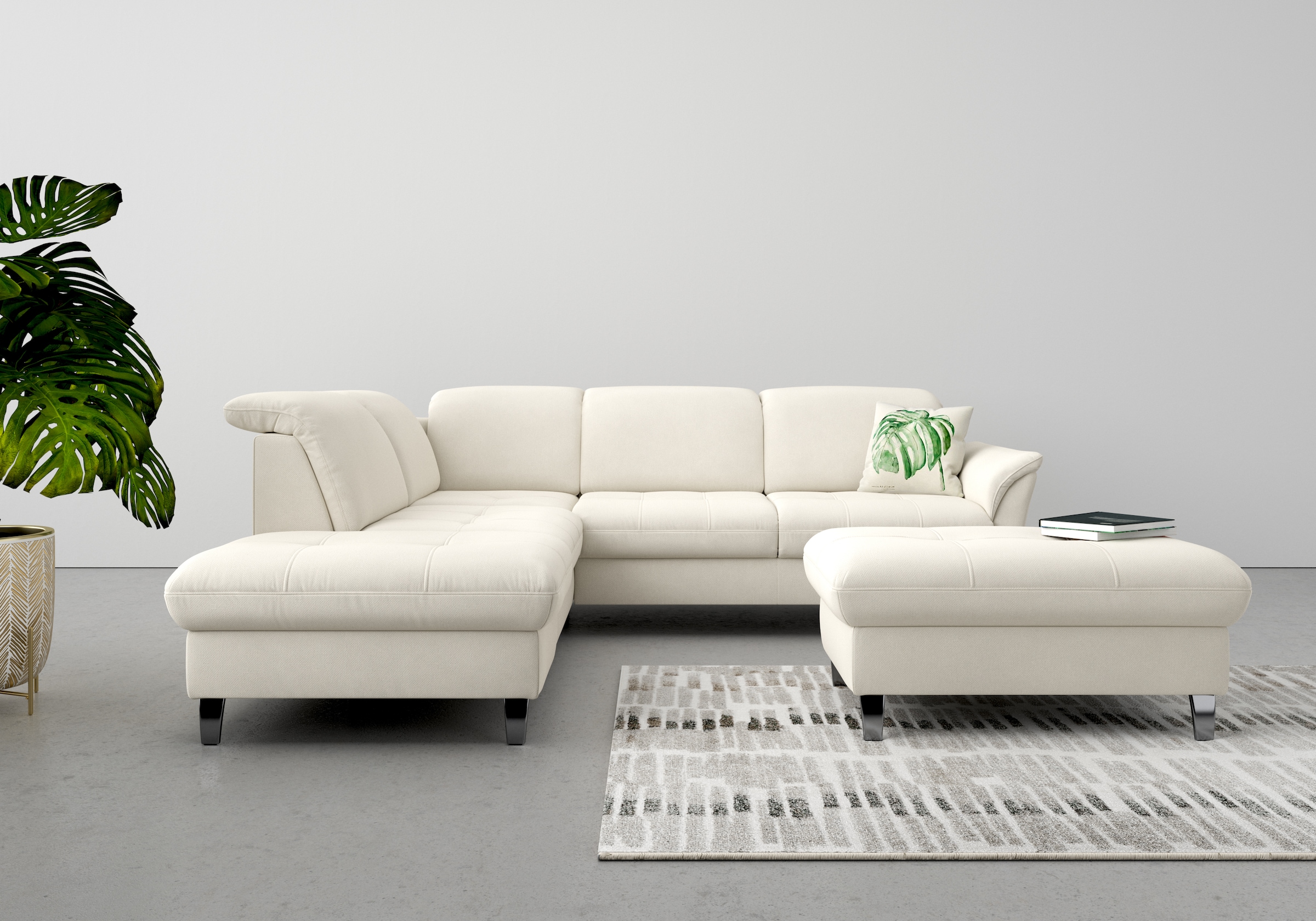 sit&more Ecksofa »Maggiore L-Form«, wahlweise mit Kopfteilverstellung, Bett günstig online kaufen