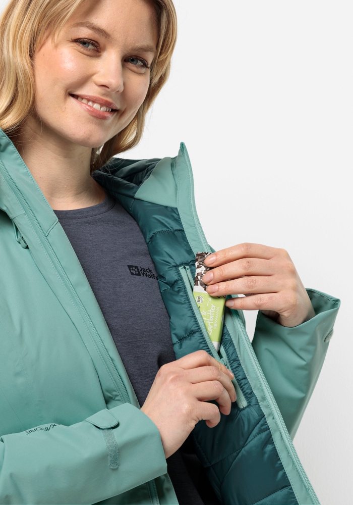 Jack Wolfskin Outdoorjacke »WISPER INS JKT W«, mit Kapuze