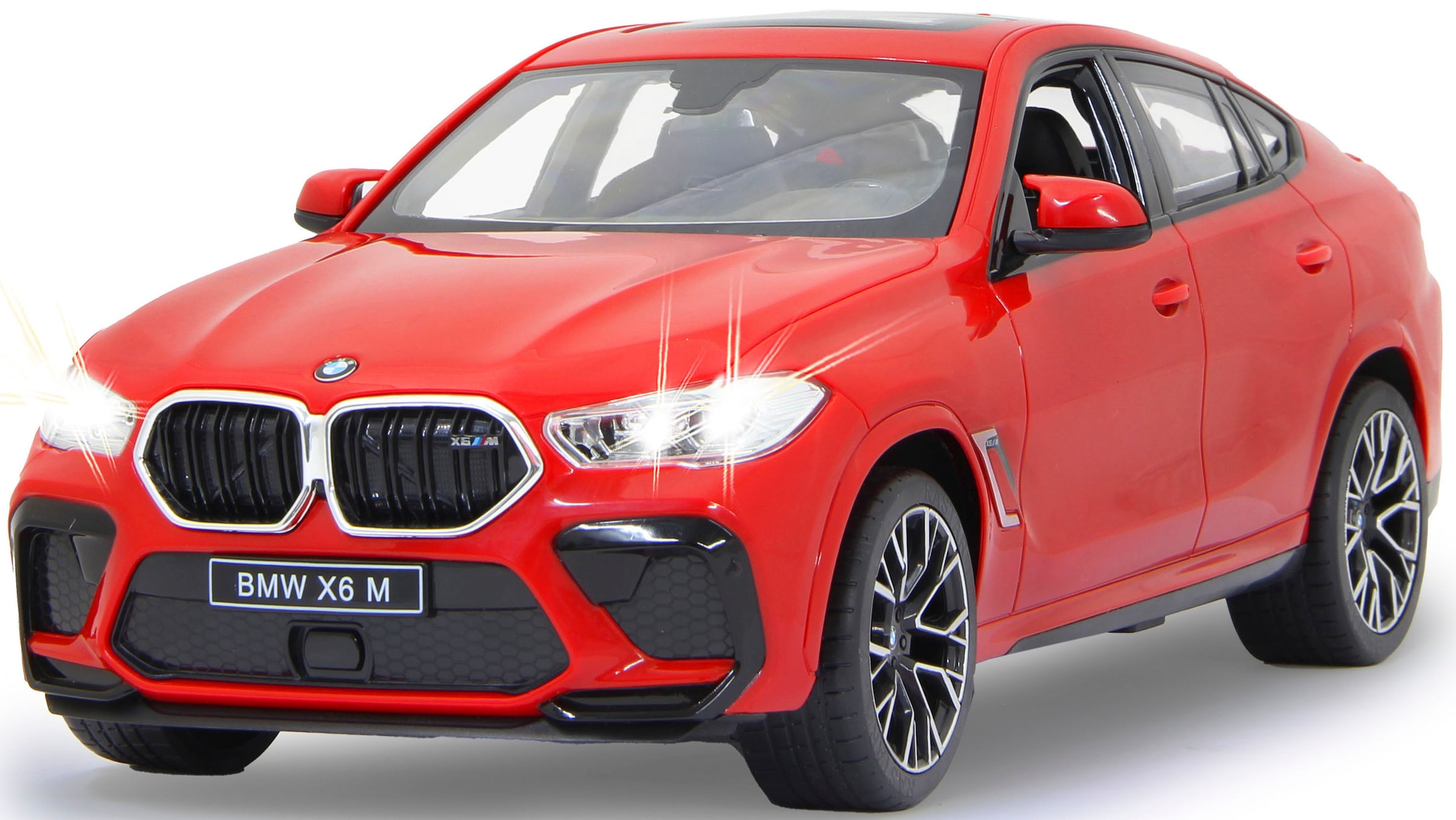 Jamara RC-Auto »Deluxe Cars, BMW X6 M 1:14, rot - 2,4 GHz«, mit LED-Lichtern