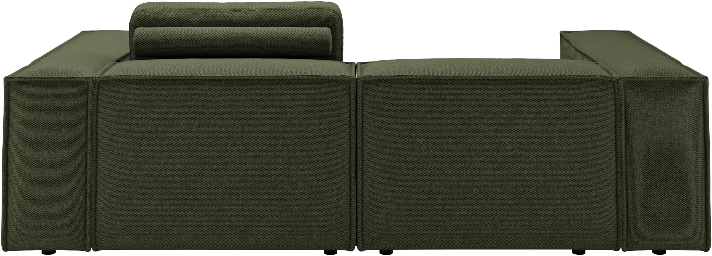 Places of Style Ecksofa »Watertown, kompakte L-Form, 246 cm breite für kleinere Räume«, modernes Ecksofa mit Feincordbezug, platzsparend & bequem
