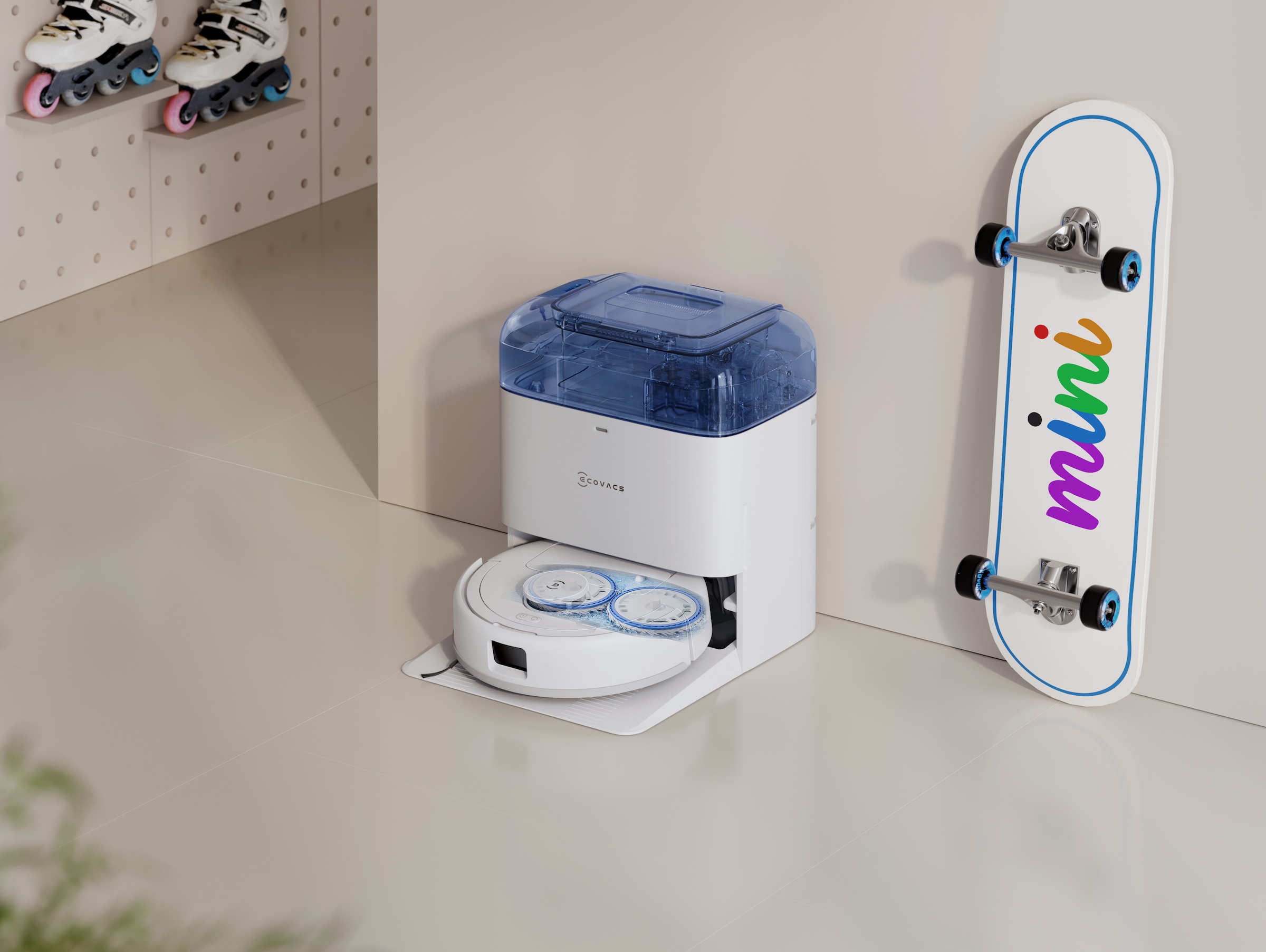 ECOVACS Nass-Trocken-Saugroboter »DEEBOT mini«, Großartig klein und kraftvoll