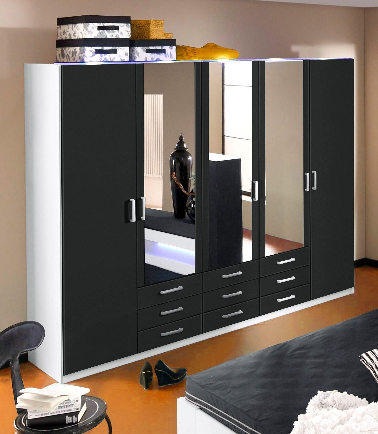 priess Kleiderschrank »Amsterdam«, mit oder ohne LED-Beleuchtung