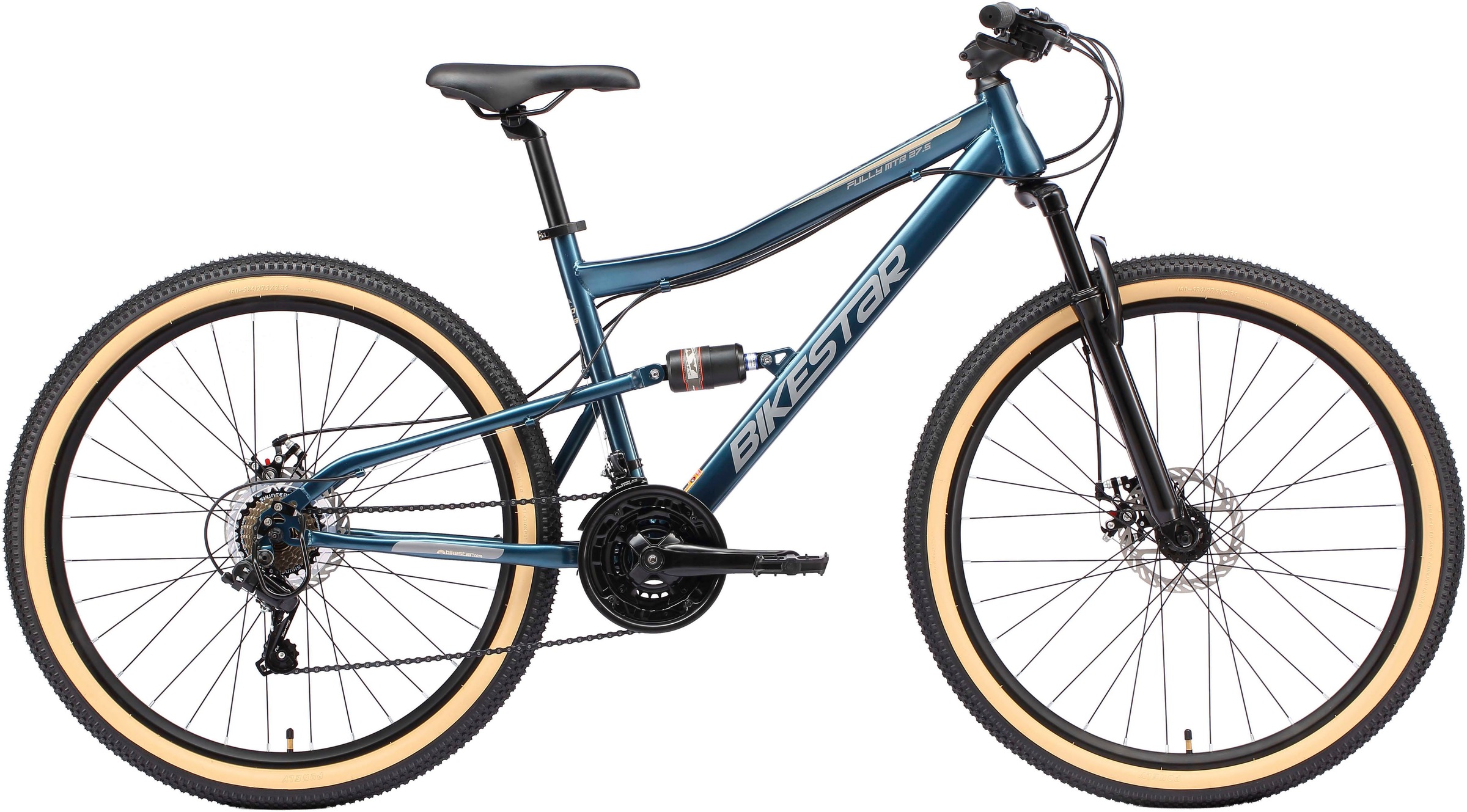Bikestar Mountainbike 21 Gang Shimano RD-TY300 Schaltwerk Kettenschaltung für Damen und Herren, Kettenschaltung