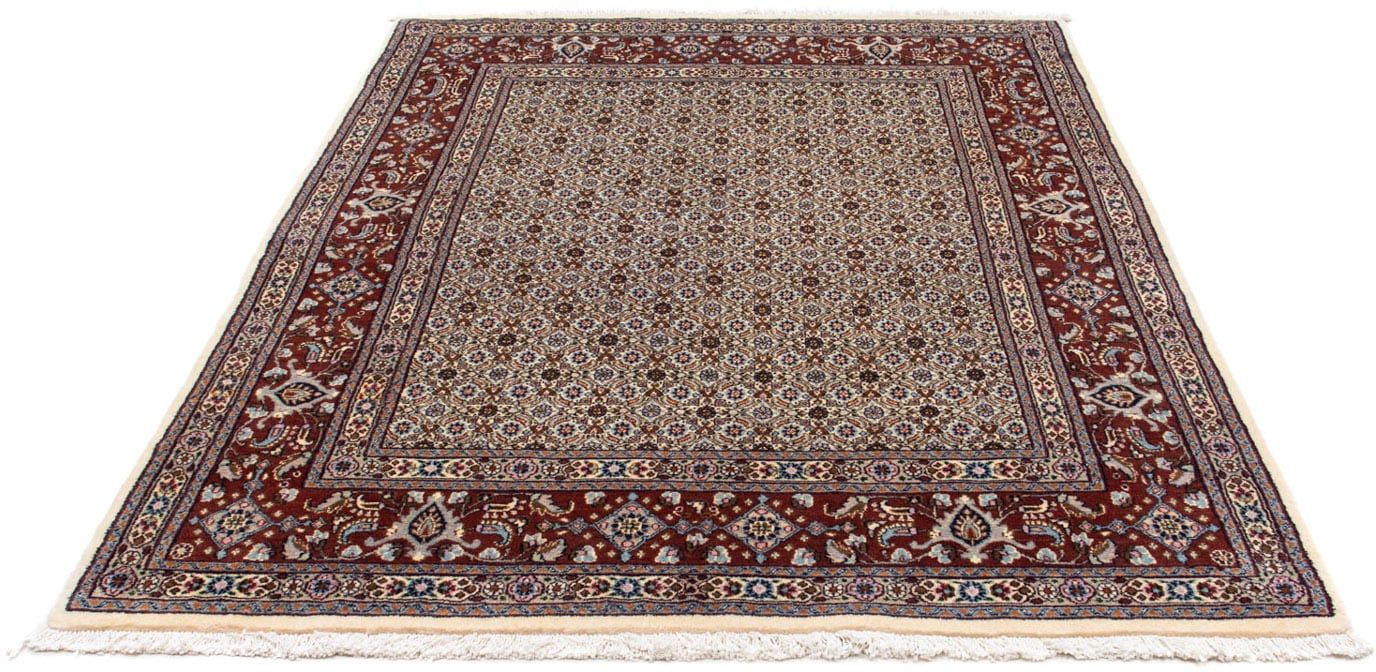 morgenland Wollteppich »Moud Stark Gemustert Beige 202 x 150 cm«, rechtecki günstig online kaufen