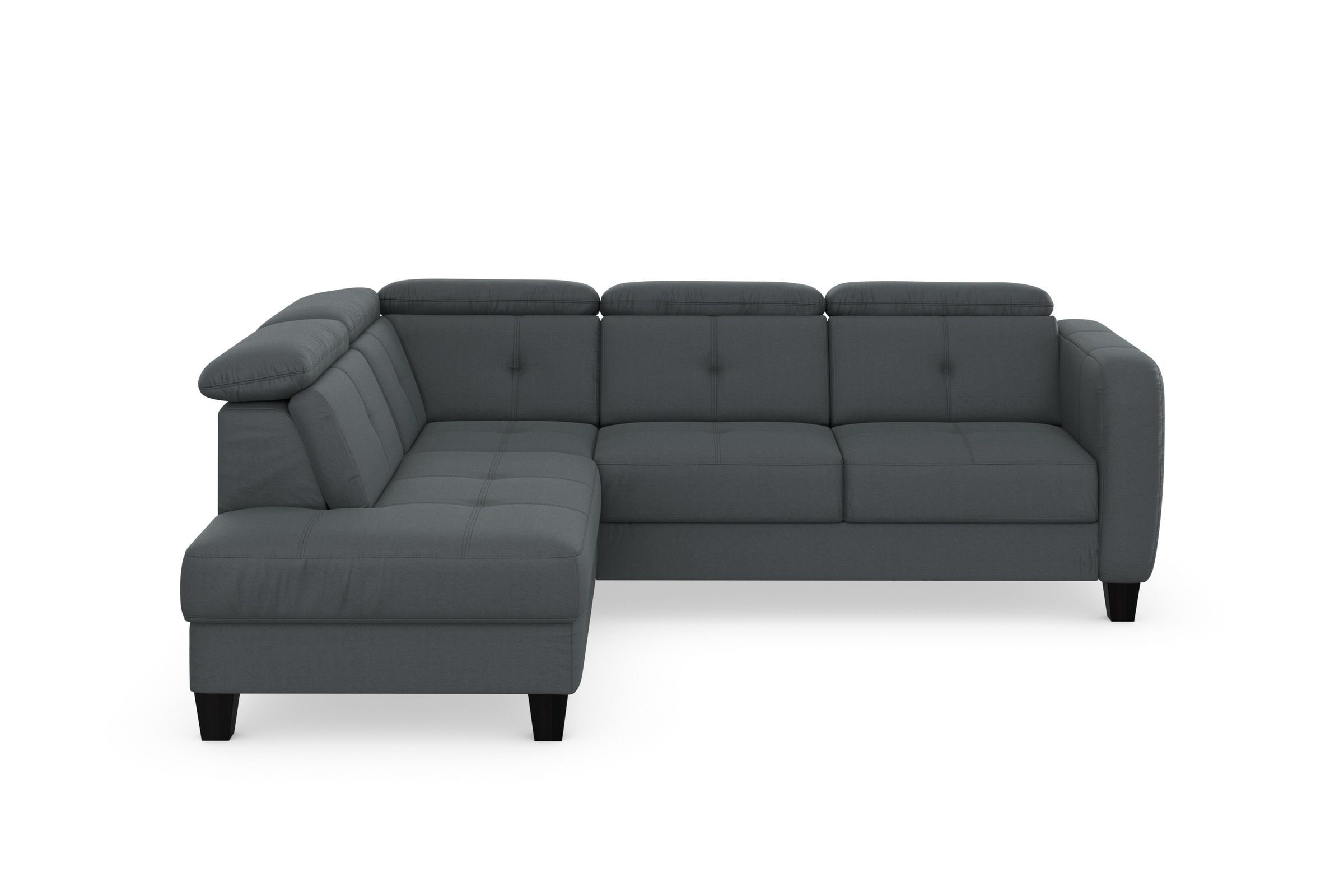 sit&more Ecksofa »Belluci L-Form«, inklusive Federkern, wahlweise mit Bettfunktion und Bettkasten