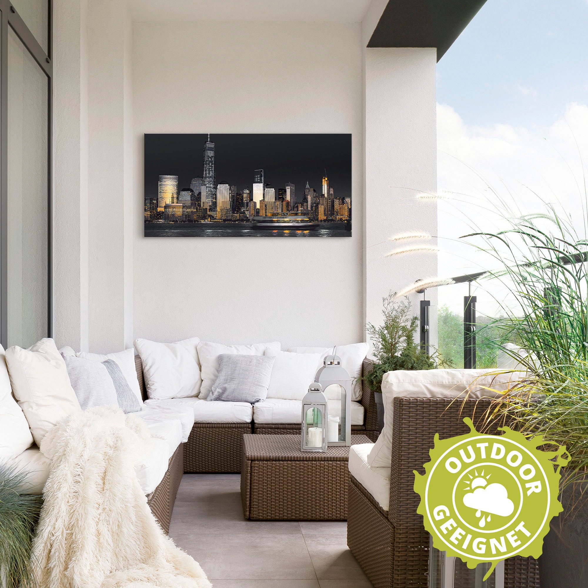 Artland Wandbild »New York Financial Distrikt« New York 1 Stk. tlg. als Alubild, Leinwandbild in verschied. Größen