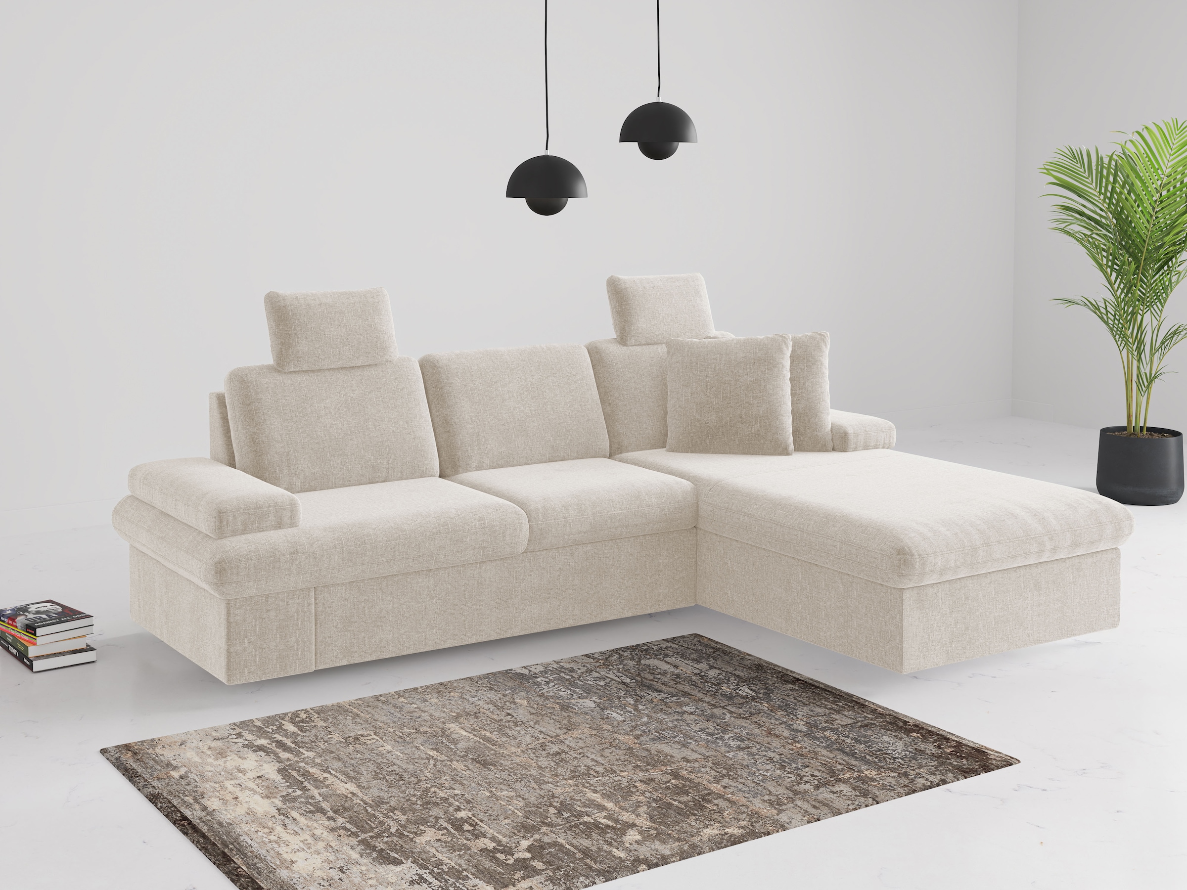 sit&more Ecksofa »Moreno«, mit Armteilverstellung,wahlweise mit Bettfunktio günstig online kaufen