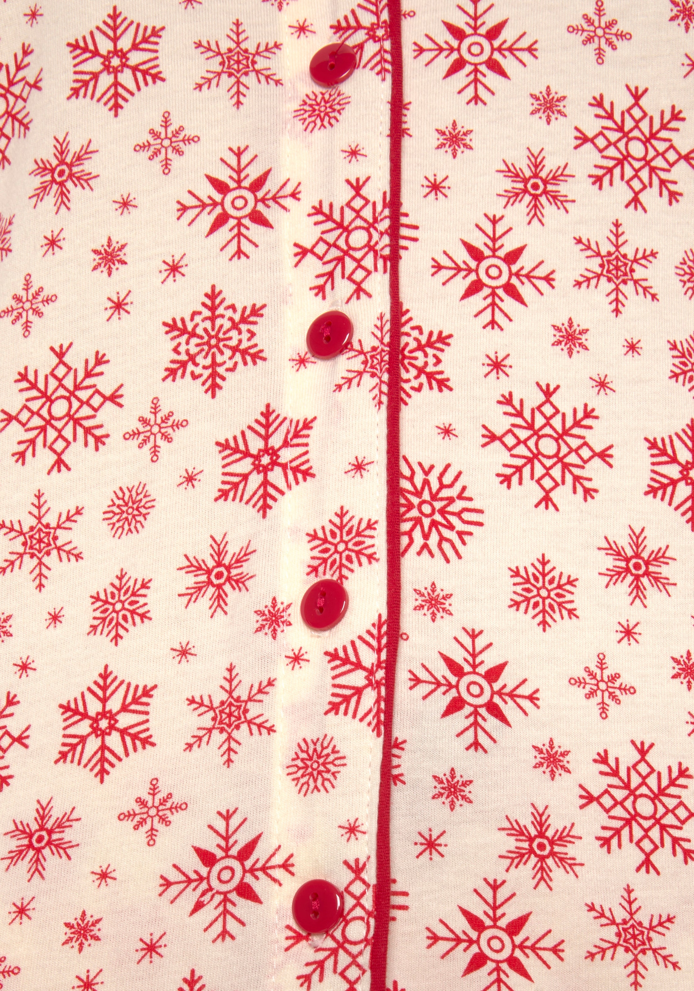 LASCANA Schlafanzug mit winterlichem Alloverprint