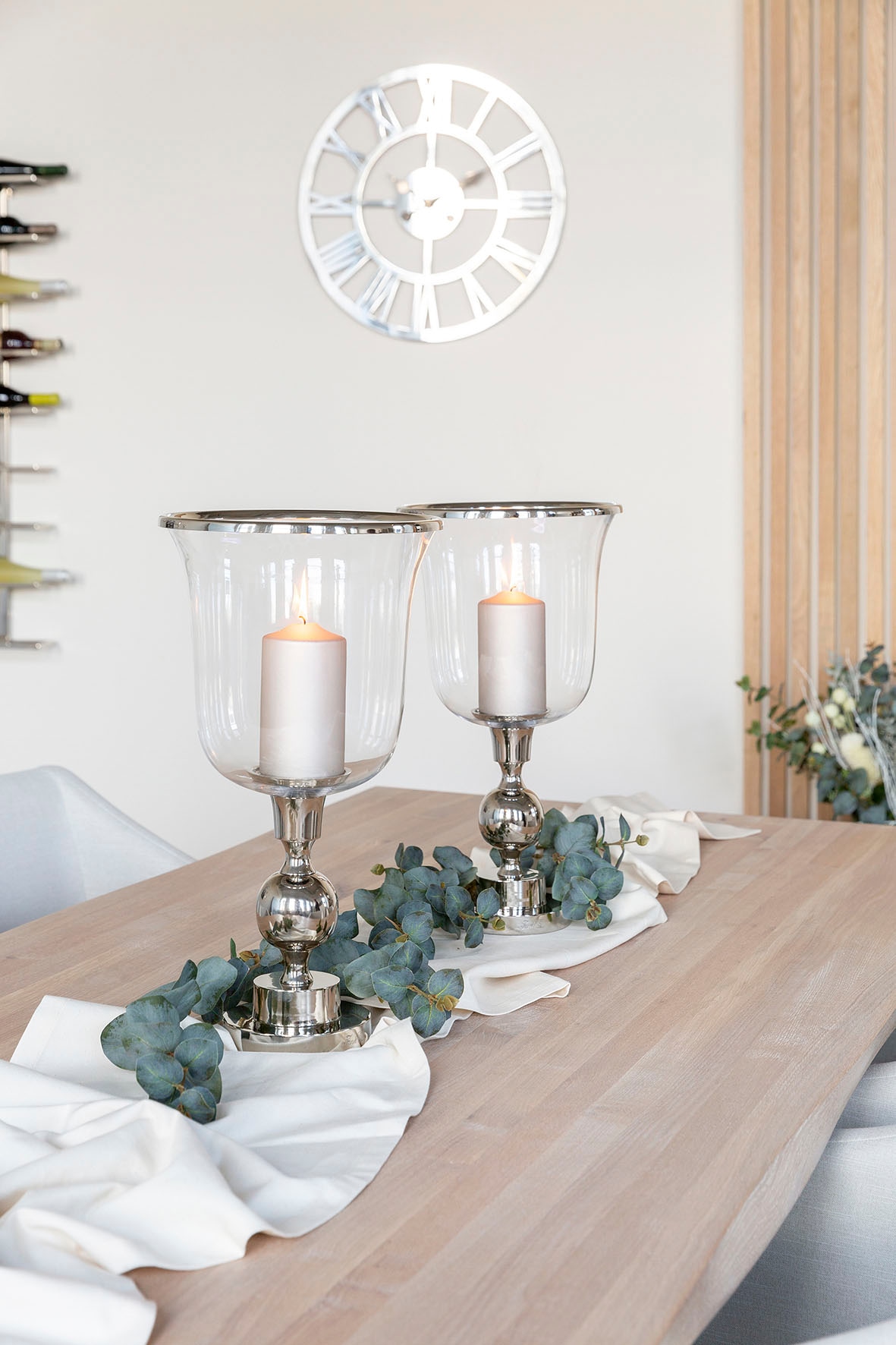 Fink Windlicht »SAMANTA«, (1 St.), Kerzenhalter aus Aluminium und Glas