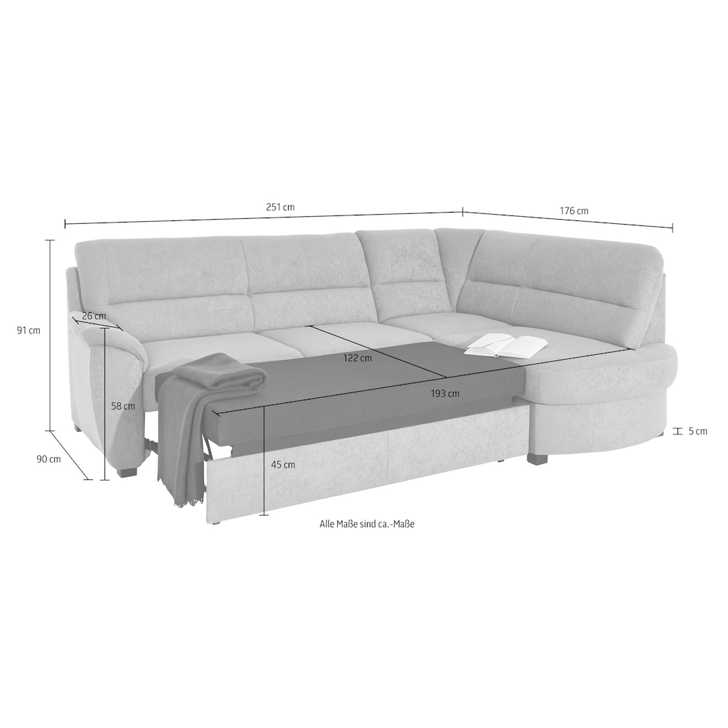 sit&more Ecksofa »Pandora«