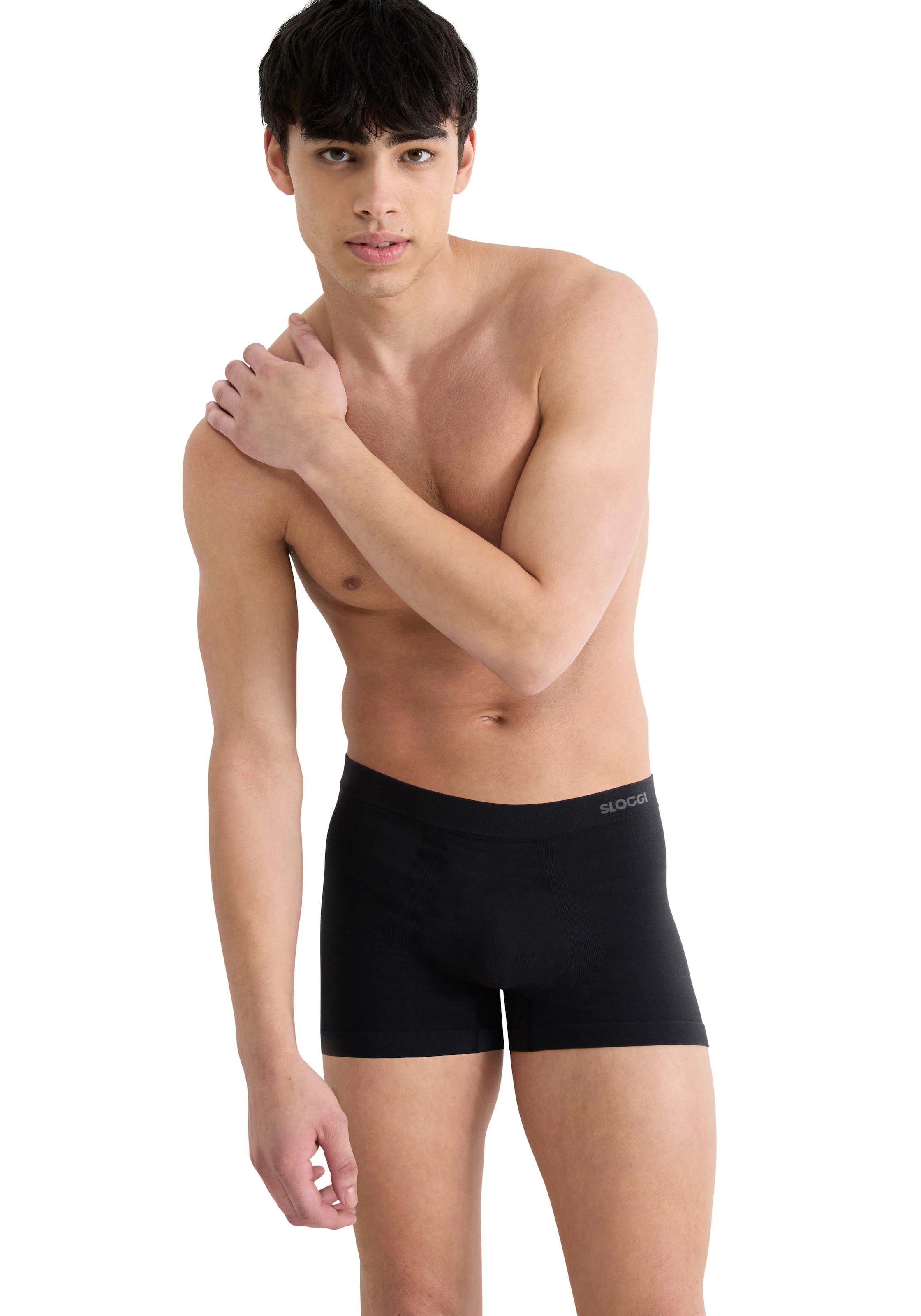 sloggi Hipster »Men GO Smooth«, 2 Stk. nahtlos, atmungsaktiv, Baumwoll-Mix, elastischer Bund