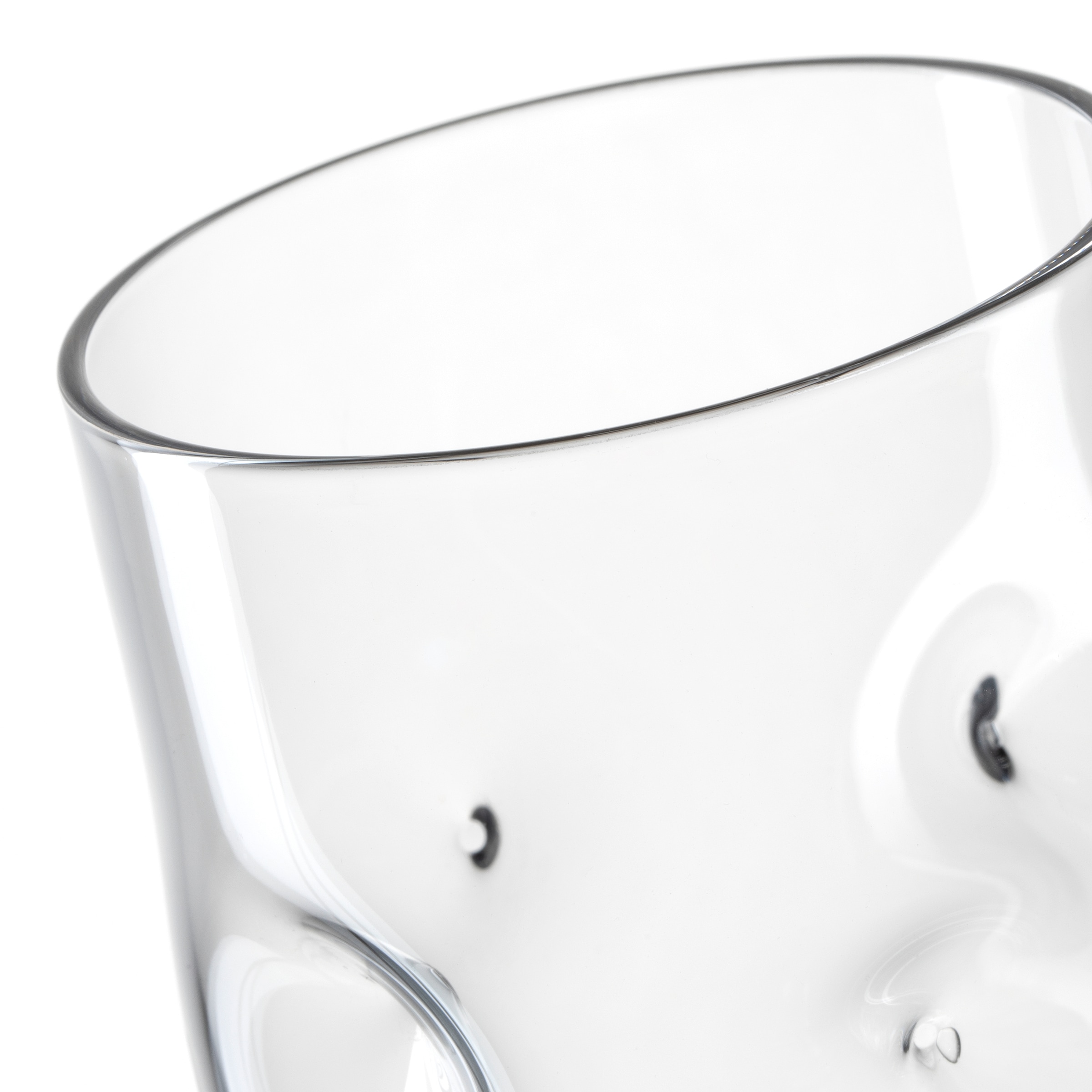 LEONARDO Gläser-Set »Trinkglas VESUVIO, 300 ml, 4er-Set«, (Set, 4 tlg.), konische Form, markantes Design - mit Einquetschungen