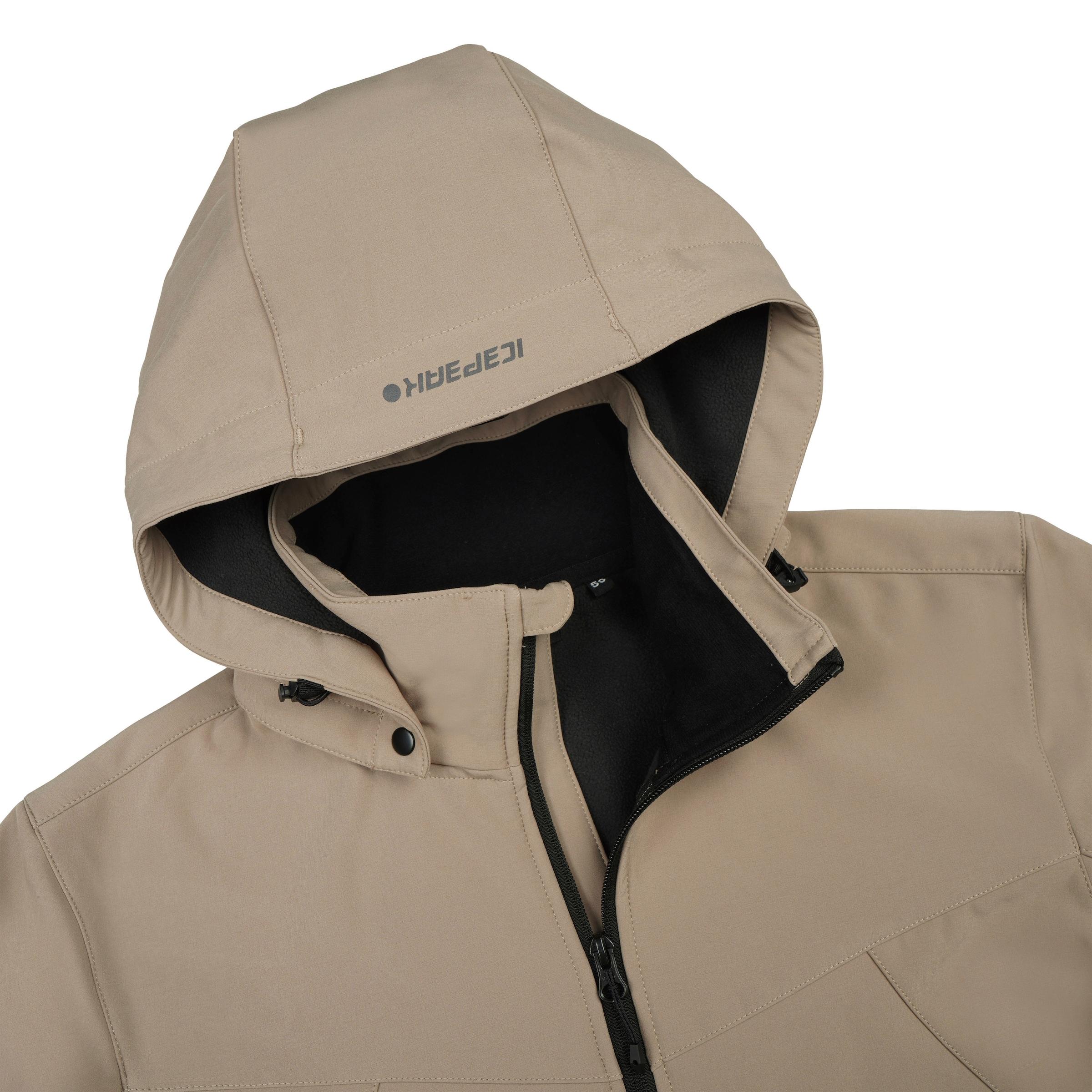 Icepeak Softshelljacke »ICEPEAK BRIMFIELD« mit Kapuze mit abnehmbarer Kapuze, winddicht, wasserabweisend, atmungsaktiv