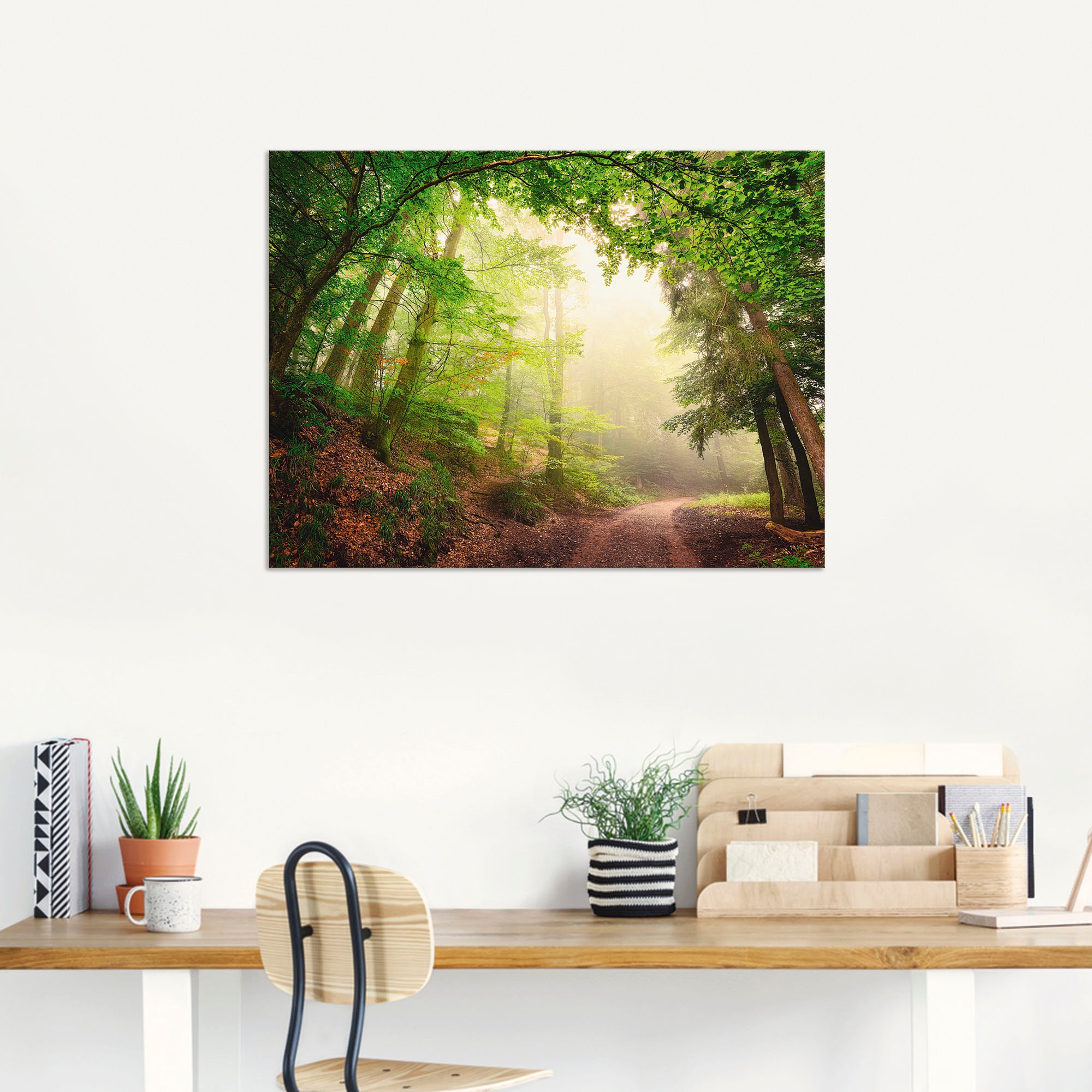 Artland Wandbild »Natürliche Torbögen durch Bäume«, Wald, (1 St.), als Alubild, Outdoorbild, Poster, Wandaufkleber in verschied. Größen
