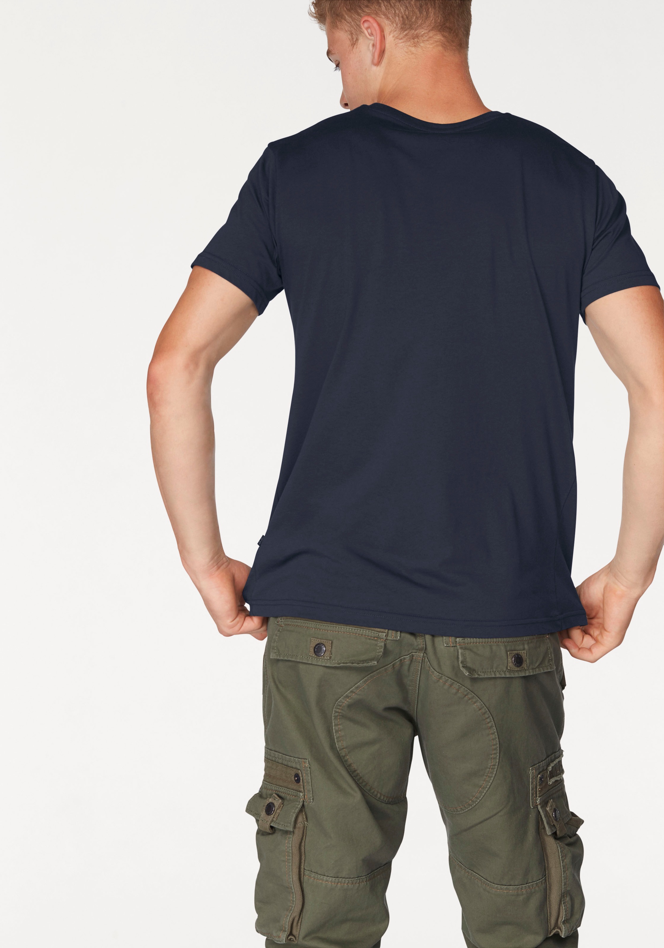 Alpha Industries Rundhalsshirt »Logo Print T«