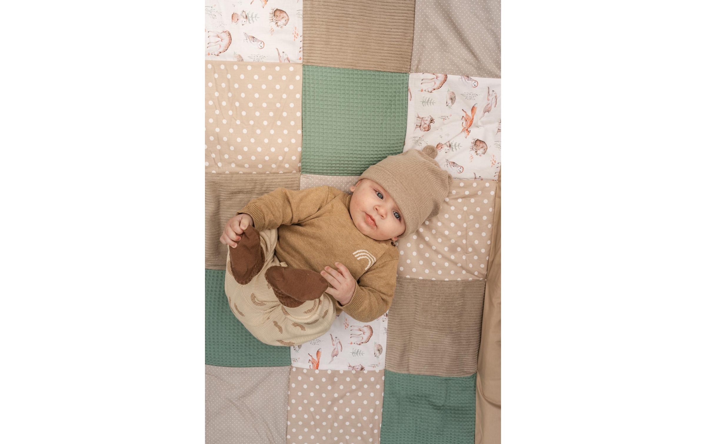 ULLENBOOM ® Krabbeldecke »Waldfreunde 140 x 140 cm«