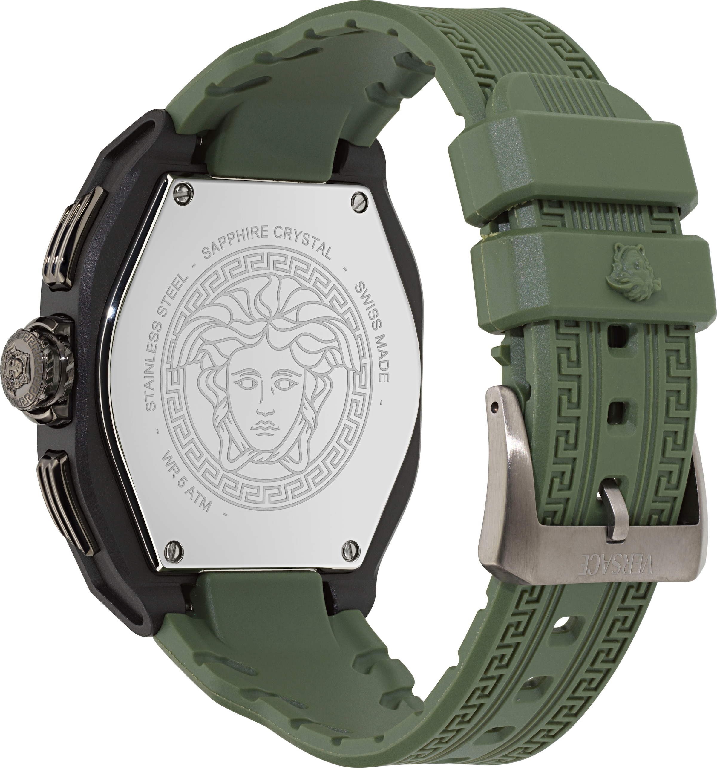Versace Chronograph »V-LEGEND CHRONO«, Quarzuhr, Armbanduhr, Herrenuhr, Swiss Made,analog, Tag, Stoppfunktion
