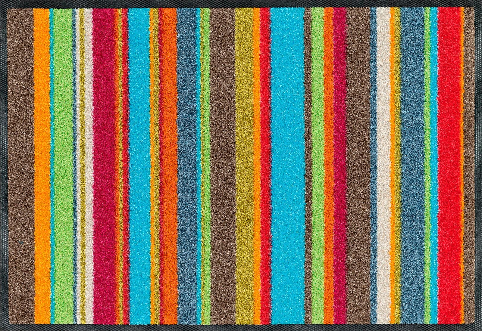 wash+dry by Kleen-Tex Fußmatte »Stripes«, rechteckig, Schmutzfangmatte,  modernes Streifen Design, rutschhemmend, waschbar auf Rechnung bestellen