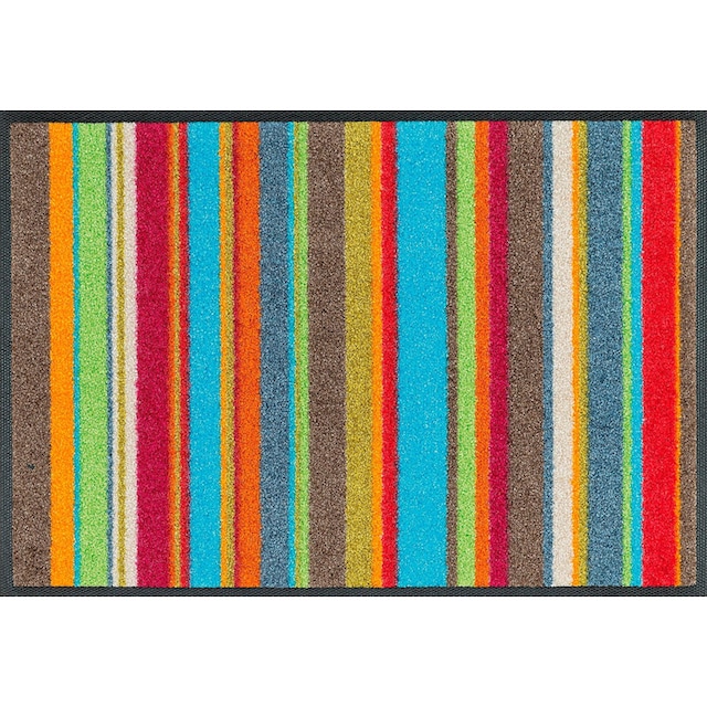 wash+dry by Kleen-Tex Fußmatte »Stripes«, rechteckig, Schmutzfangmatte,  modernes Streifen Design, rutschhemmend, waschbar auf Rechnung bestellen