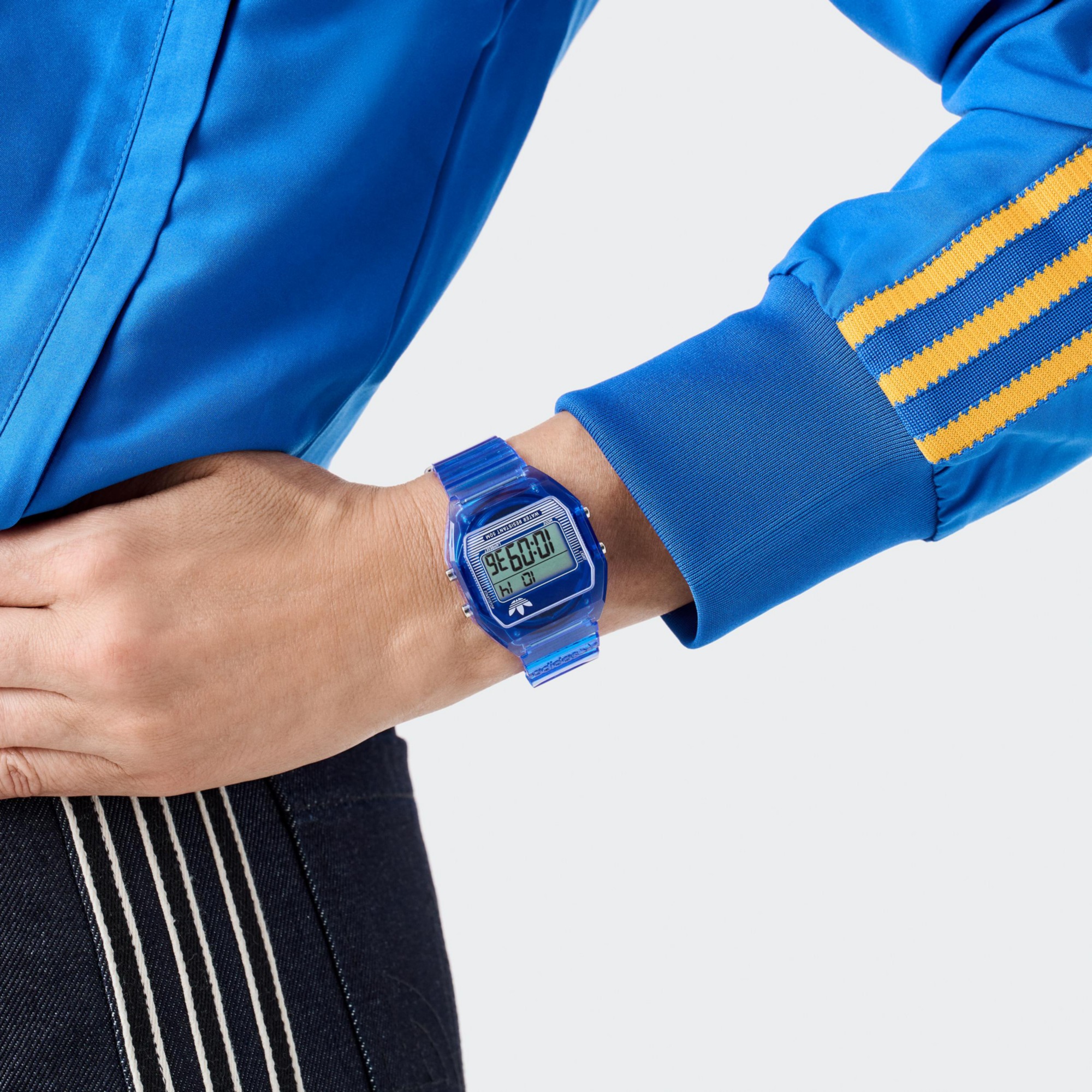 adidas Originals Digitaluhr »DIGITAL TWO CRYSTAL«, Quarzuhr, Armbanduhr, Herrenuhr, Damenuhr, Resinarmband