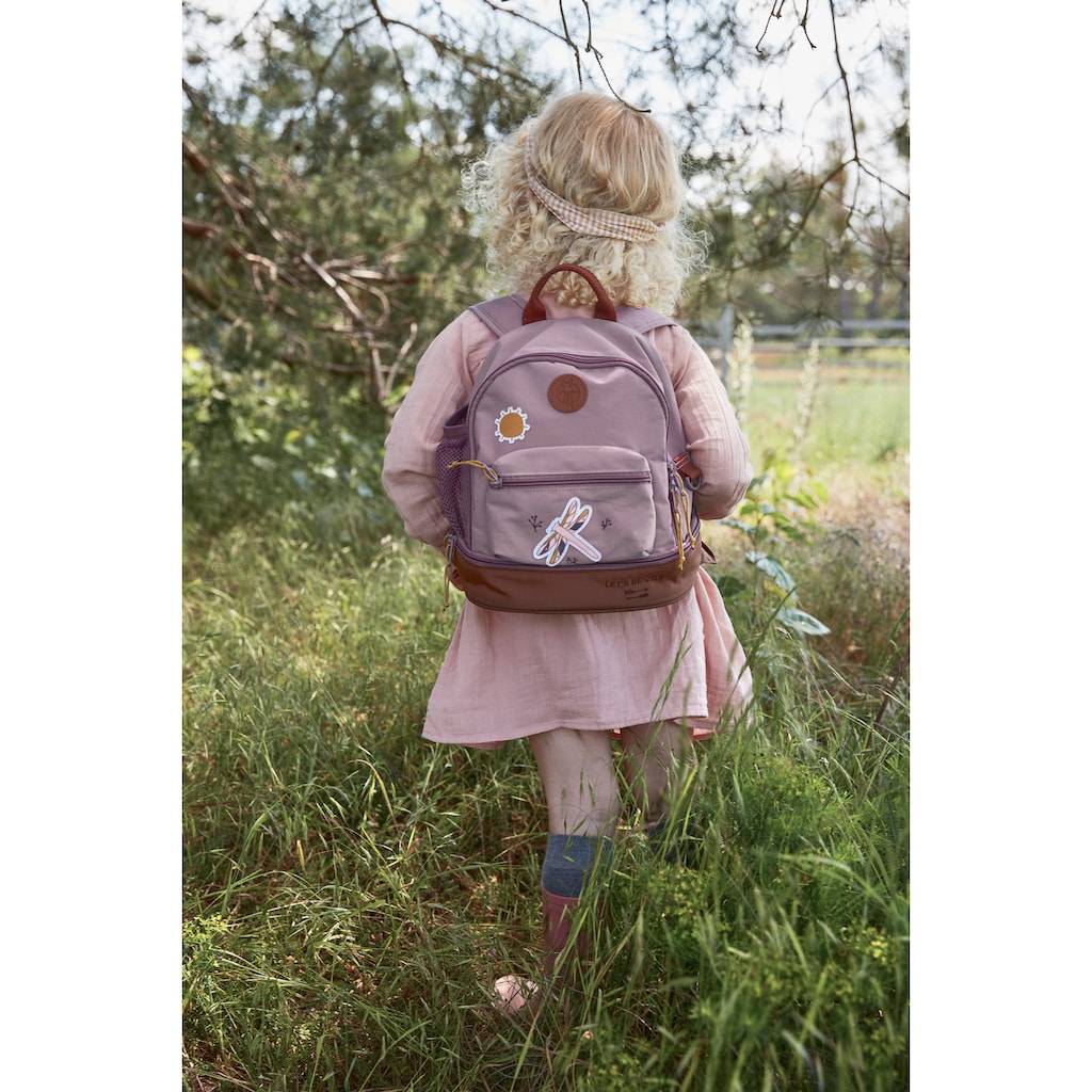 LÄSSIG Kinderrucksack »Adventure, Dragonfly, Mini Backpack«, Floureszierende Flächen