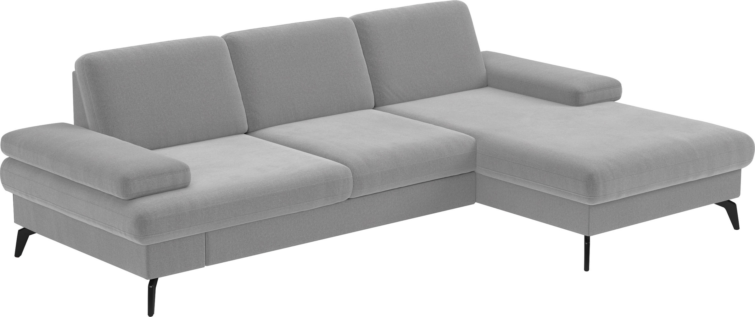 sit&more Ecksofa »Morris L-Form, inkl. Sitztiefenverstellung«, wahlweise mit Armteilverstellung, Bettfunktion & Bettkasten