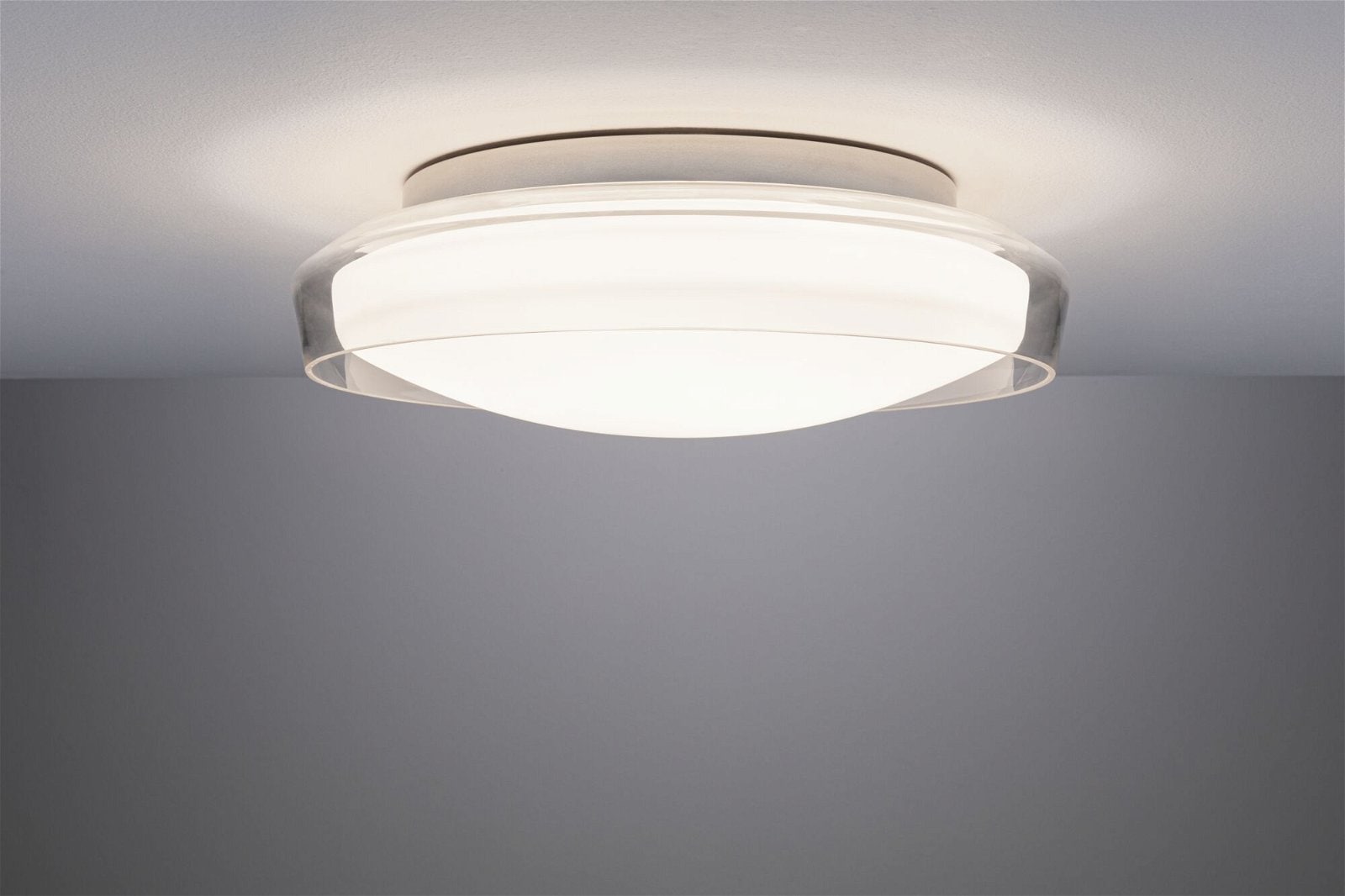Paulmann LED Deckenleuchte »Selection Bathroom Luena IP44 16,5W 3000K Chrom 230V Glas/Metall«, 1 flammig