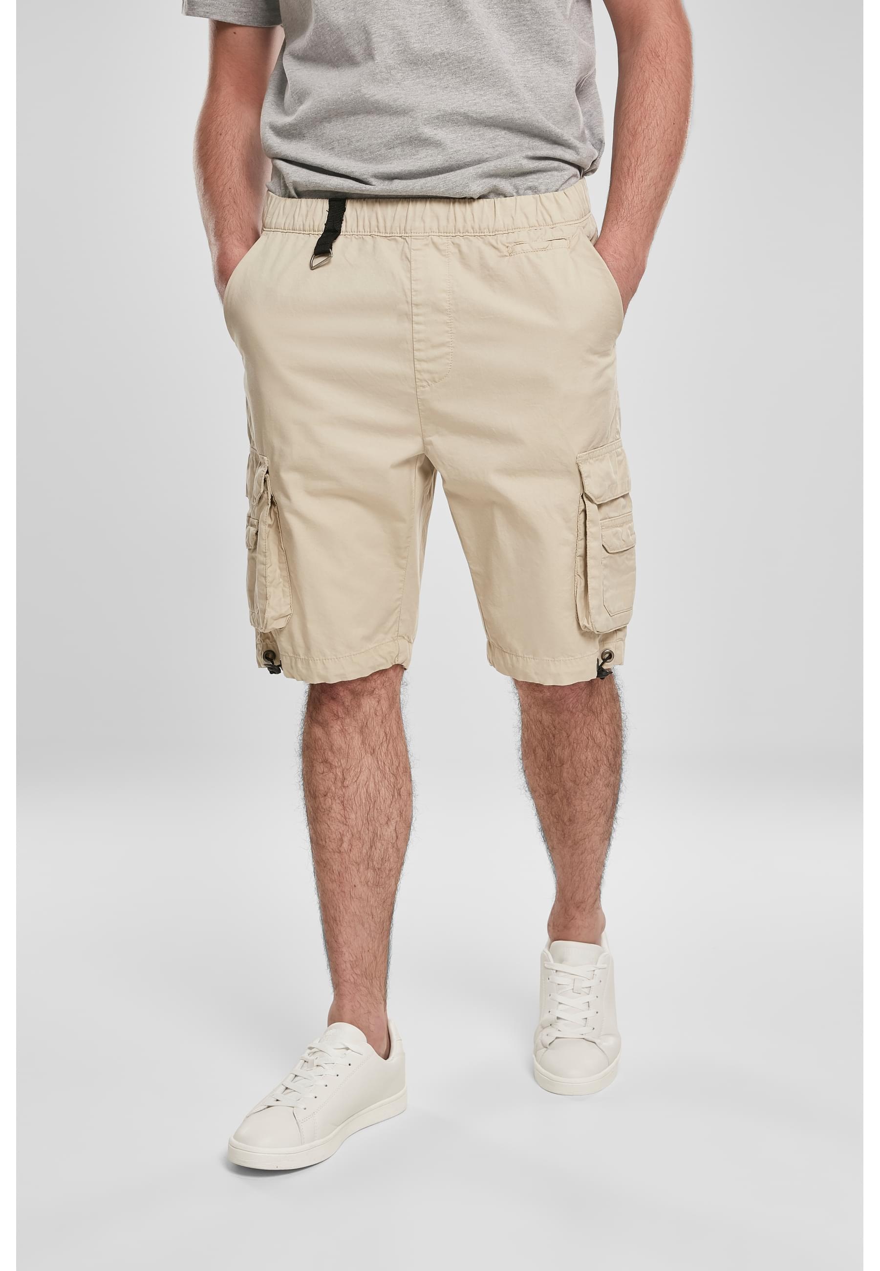 URBAN CLASSICS Stoffhose »Urban Classics Herren Double Pocket Cargo Shorts«