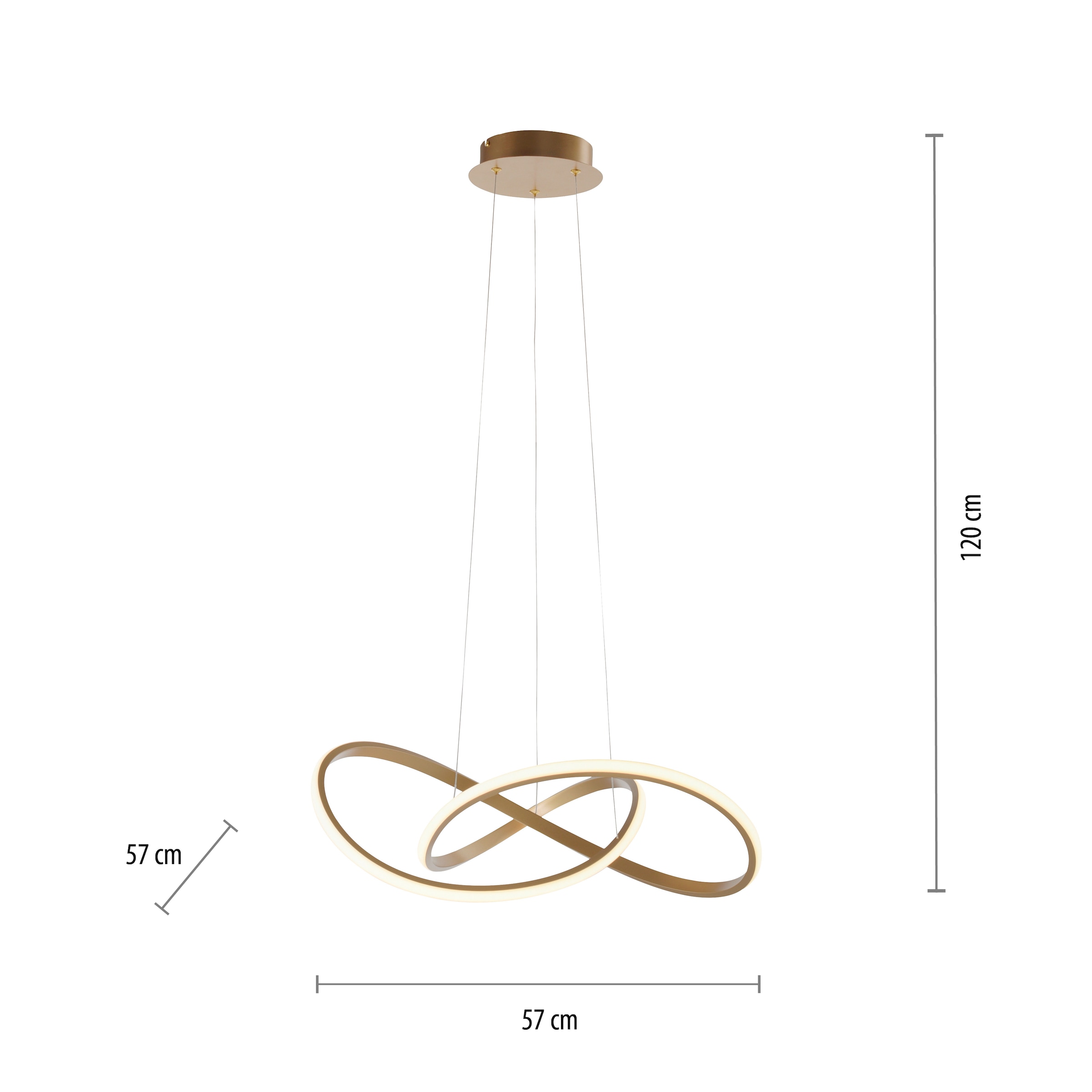 JUST LIGHT Pendelleuchte »MARIA« LED-Board 1 Stk. Warmweiß LED, dimmbar, Switchmo