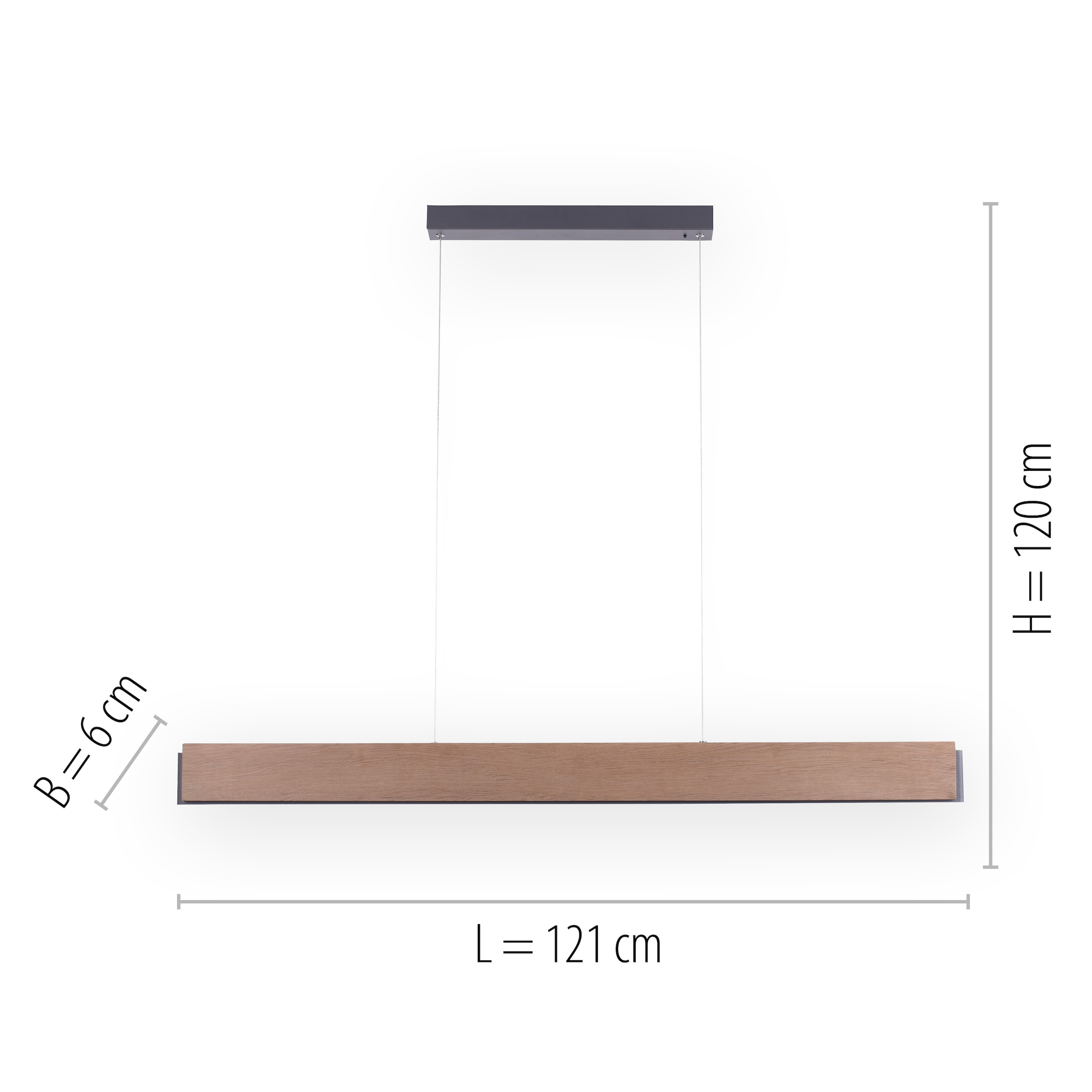 Paul Neuhaus Pendelleuchte »PALMA«, 1 flammig, Leuchtmittel LED-Board | LED fest integriert, CCT - über Fernbedienung, dimmbar über Fernbedienung, Infrarot inkl.