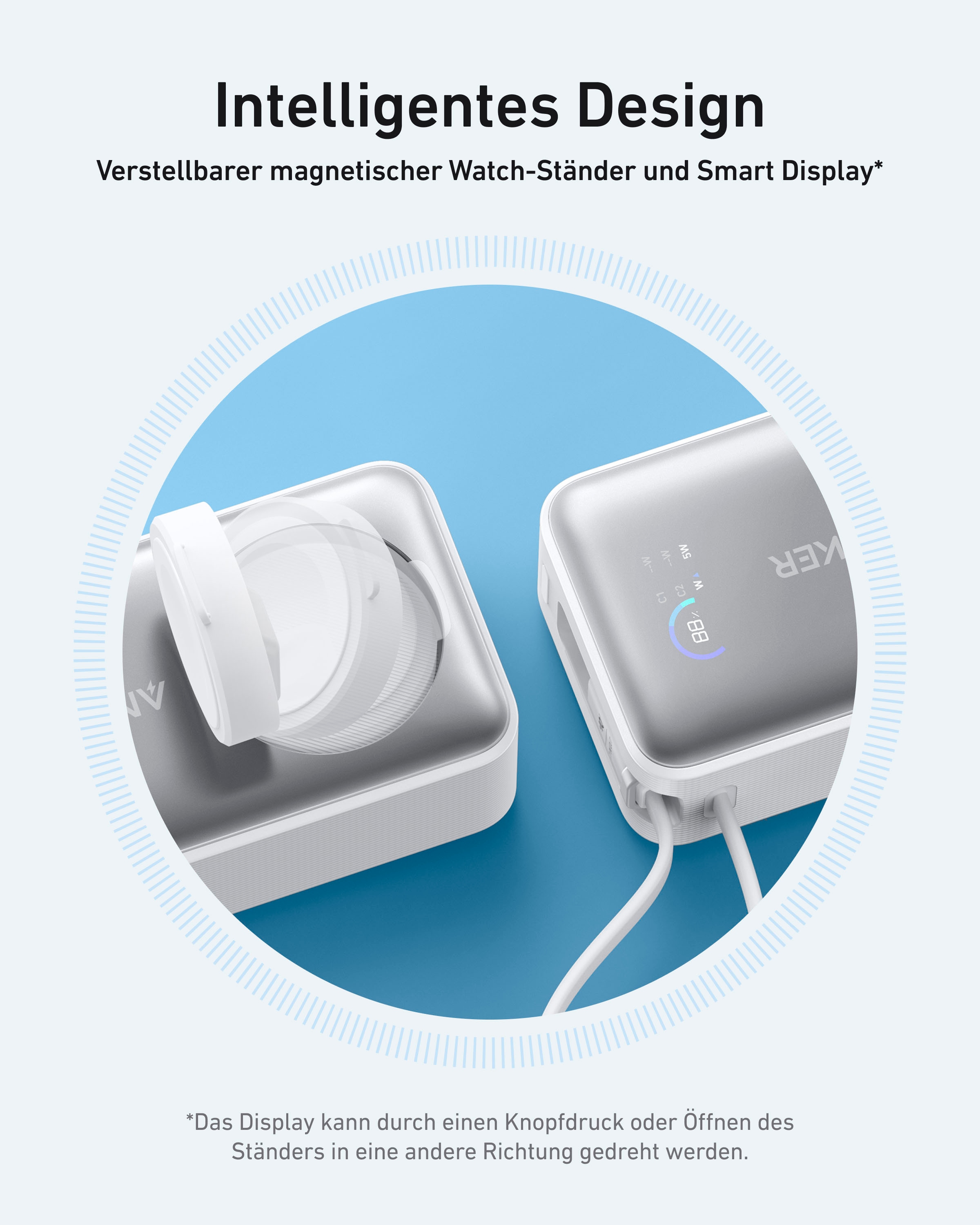 Anker Powerbank »MagGo Powerbank (10.000mAh, 35W, für Apple Watch)«, 10000 mAh