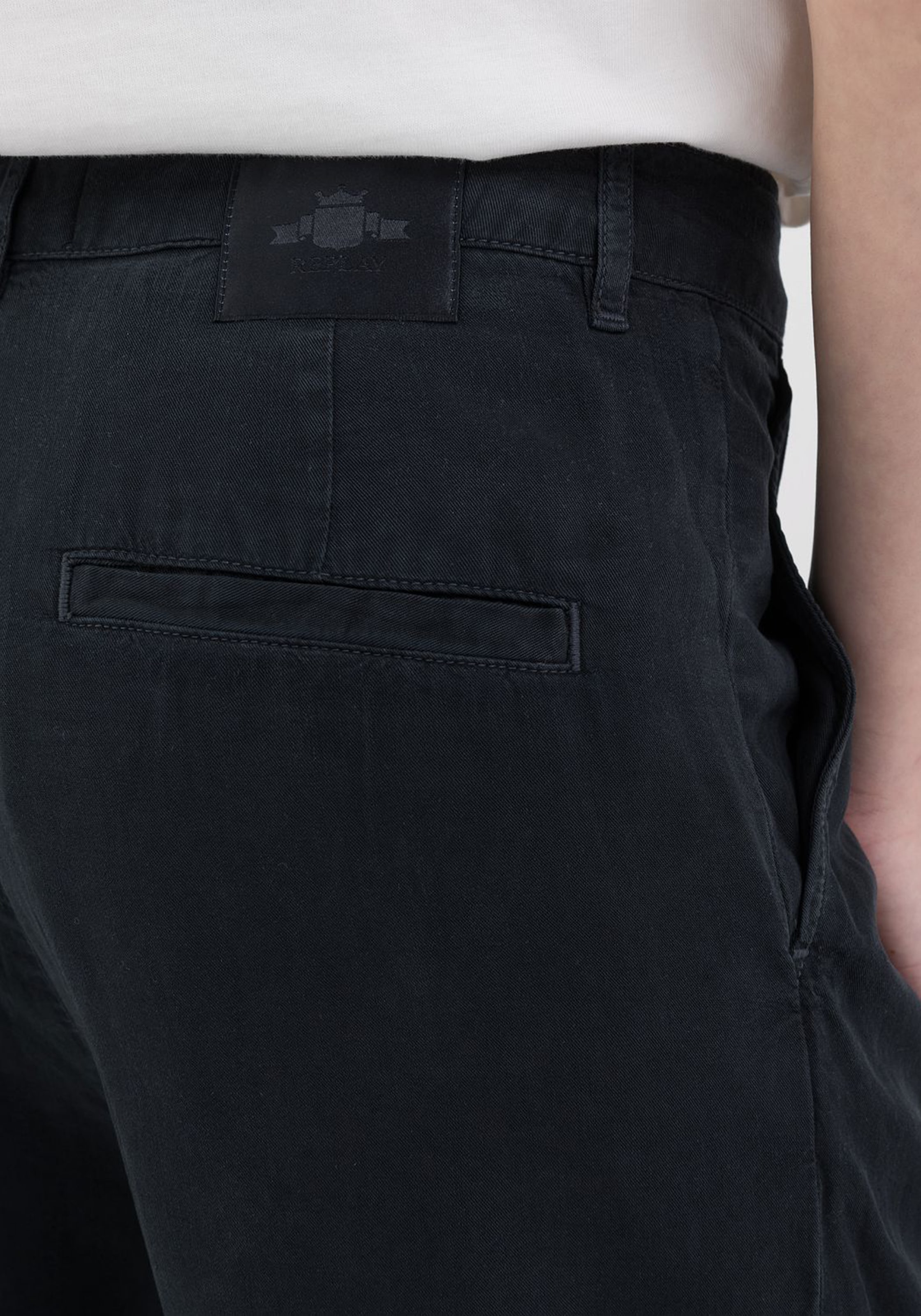 Replay Bundfaltenhose, in softer Qualität