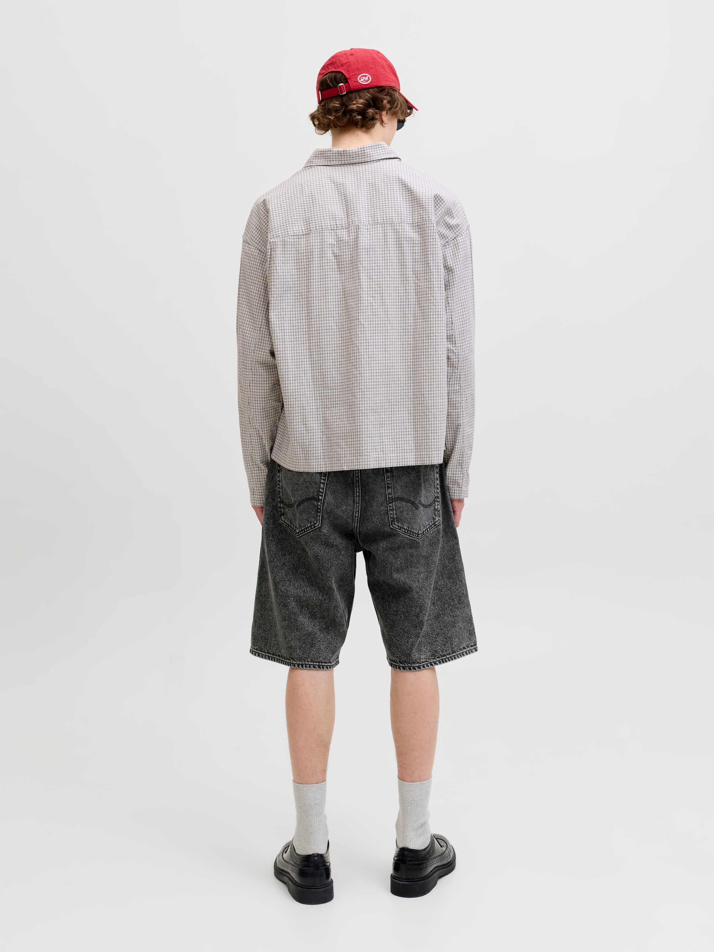 Jack & Jones Jeansshorts »JJIALEX JJORIGINAL SHORTS SQ 734 ST LN« Baumwolle, baggy fit