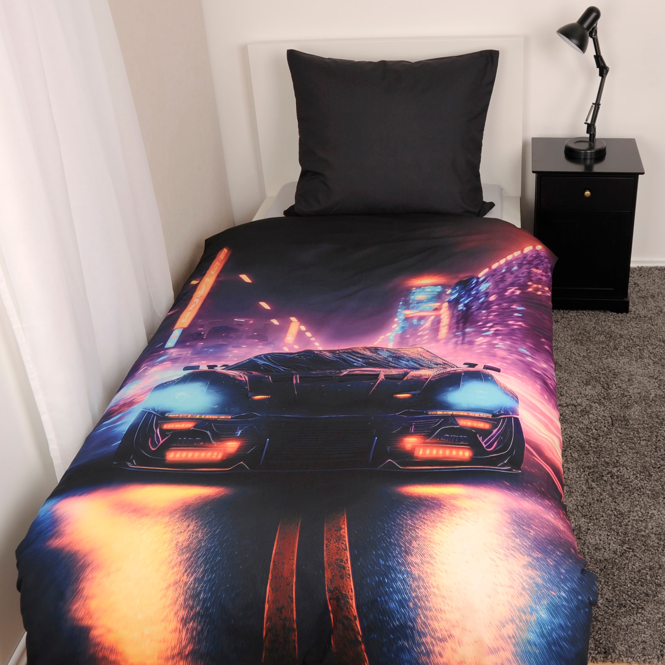 Herding Young Collection Bettwäsche »YC Neoncar«, mit coolem Motiv