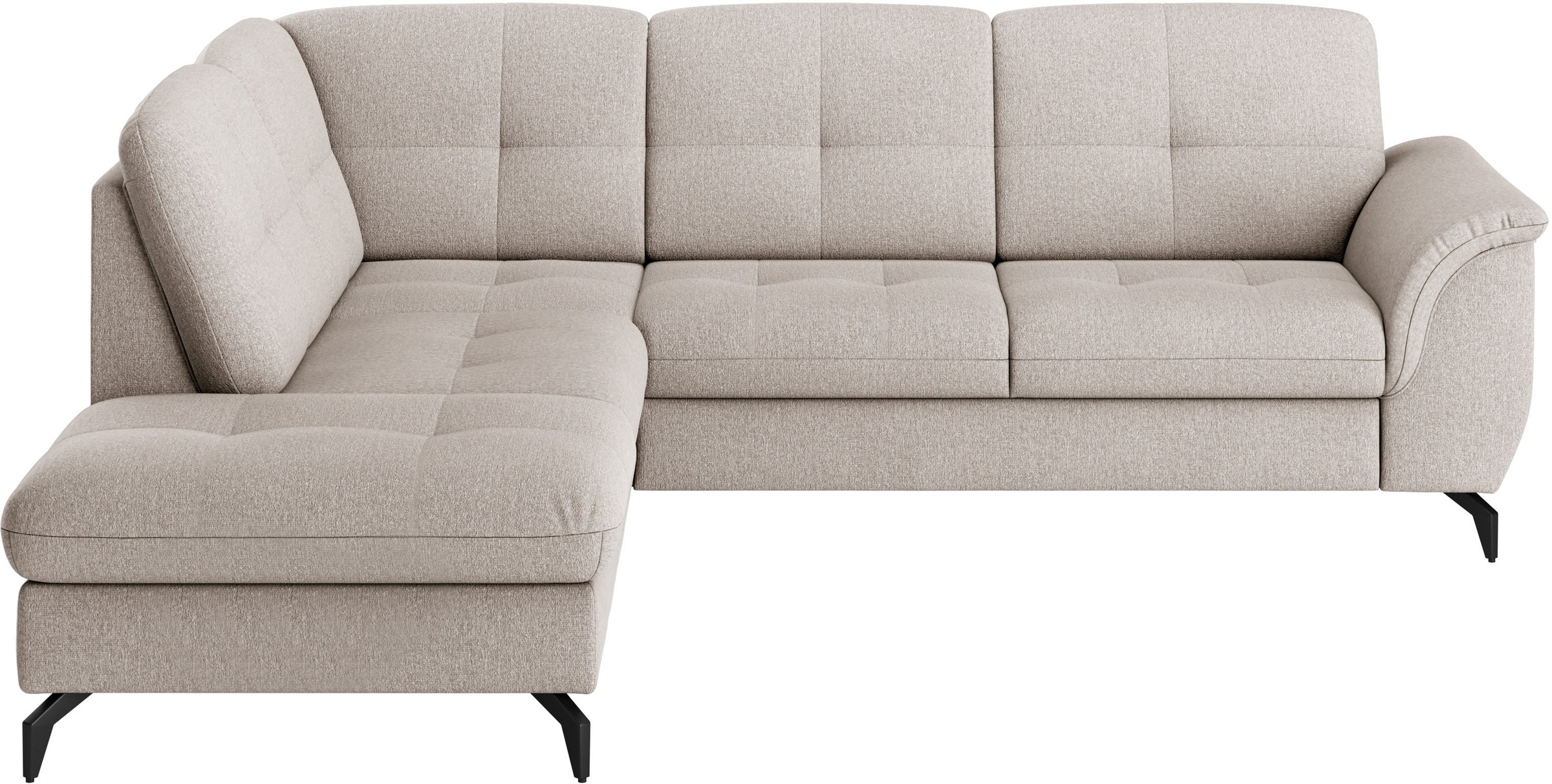 sit&more Ecksofa »Zora L-Form«, wahlweise mit Bettfunktion und Bettkasten